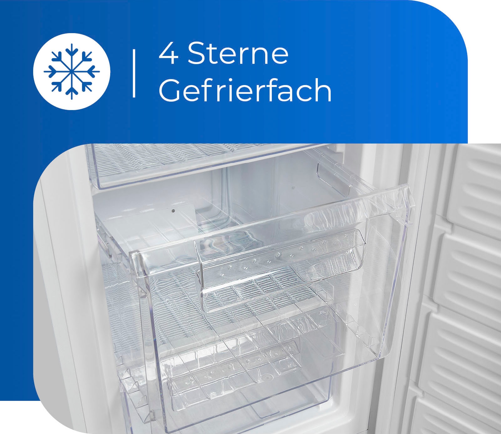 exquisit Gefrierschrank »GS280-H-040E weiss«, 173 cm hoch, 60 cm breit, 242 L Volumen, 4 Sterne Gefrieren