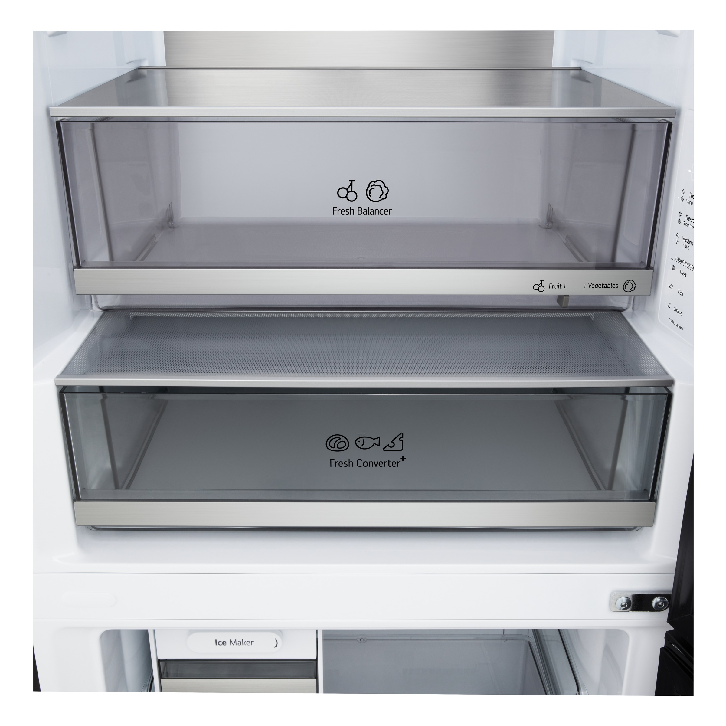 LG Kühl-/Gefrierkombination Serie 7 »GBBW726AEV« 203 cm hoch 69,7 cm breit Vollintegrierbarer Kühlschrank dank frontaler Luftzufuhr und Abluft