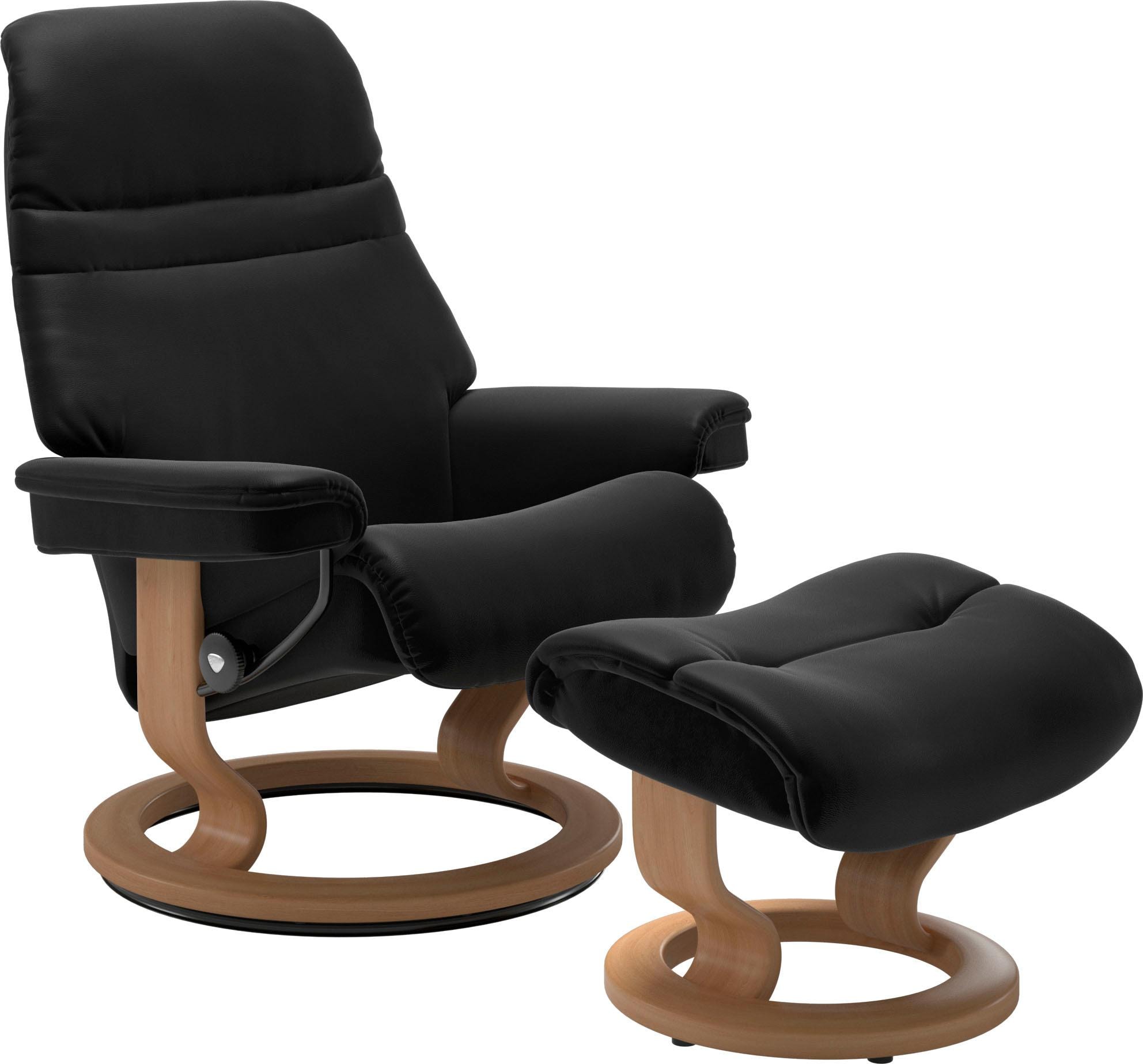 Stressless® Relaxsessel »Sunrise« Relaxsessel mit Hocker, mit Classic Base, günstig online kaufen