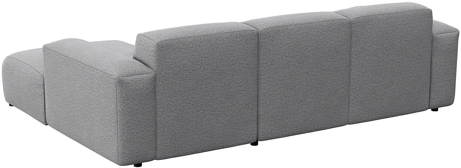 FLEXLUX Ecksofa »Lucera Chaislongue rechts oder links, L-Form, bequem«, modern & anschmiegsam, Kaltschaum, Stahl-Wellenunterfederung