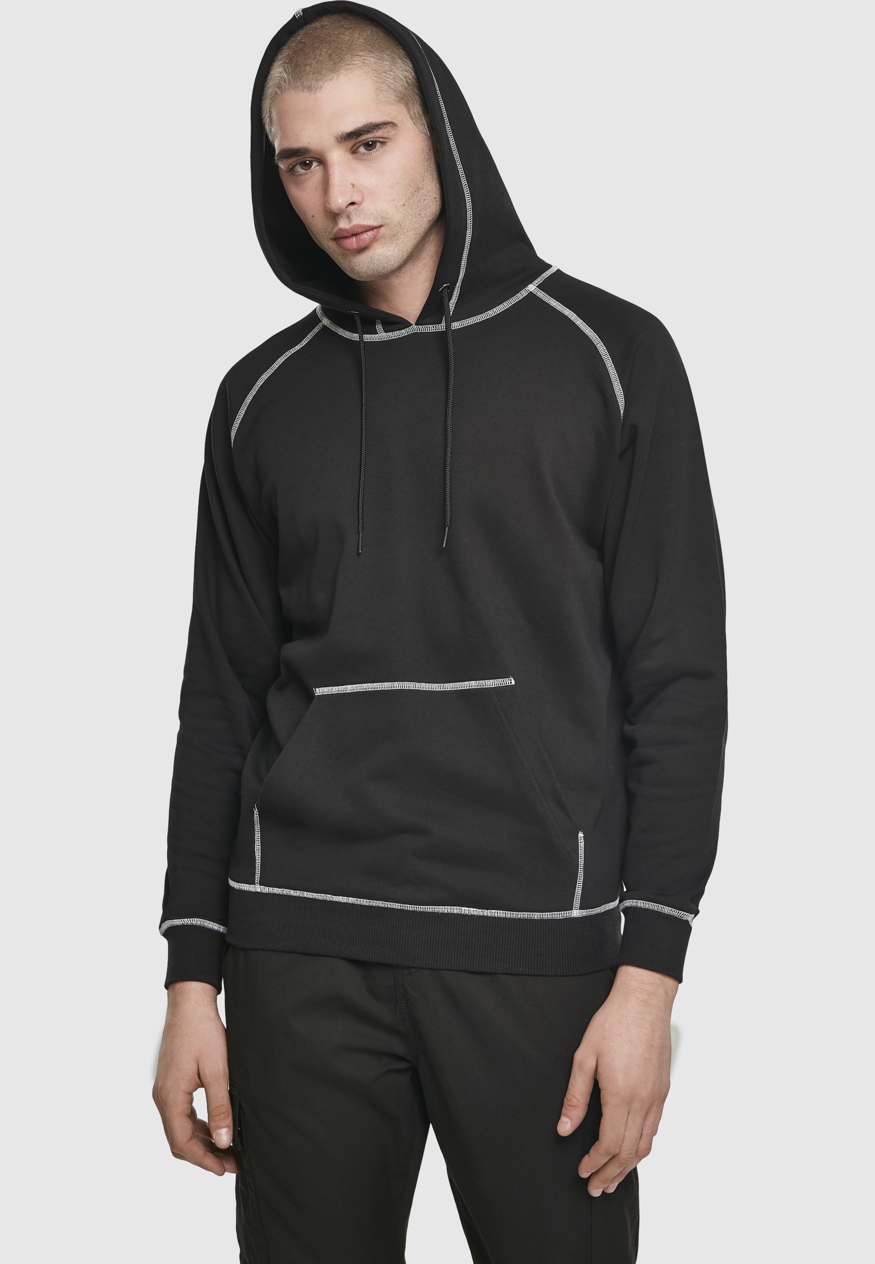 URBAN CLASSICS Kapuzenpullover »Urban Classics Herren Contrast Stitching Hoody« 1 Stk.
