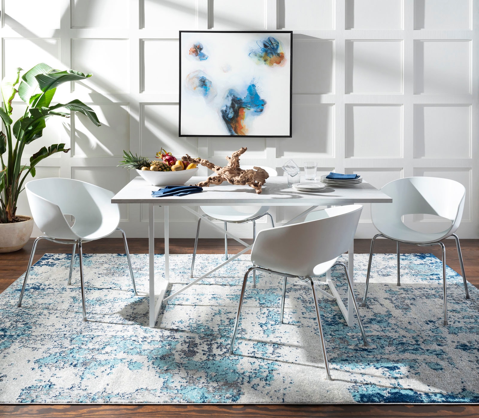 Bild von Surya Teppich »Abstract«, rechteckig, Modern Marmor Design, Wohnzimmerteppich, Schlafzimmer