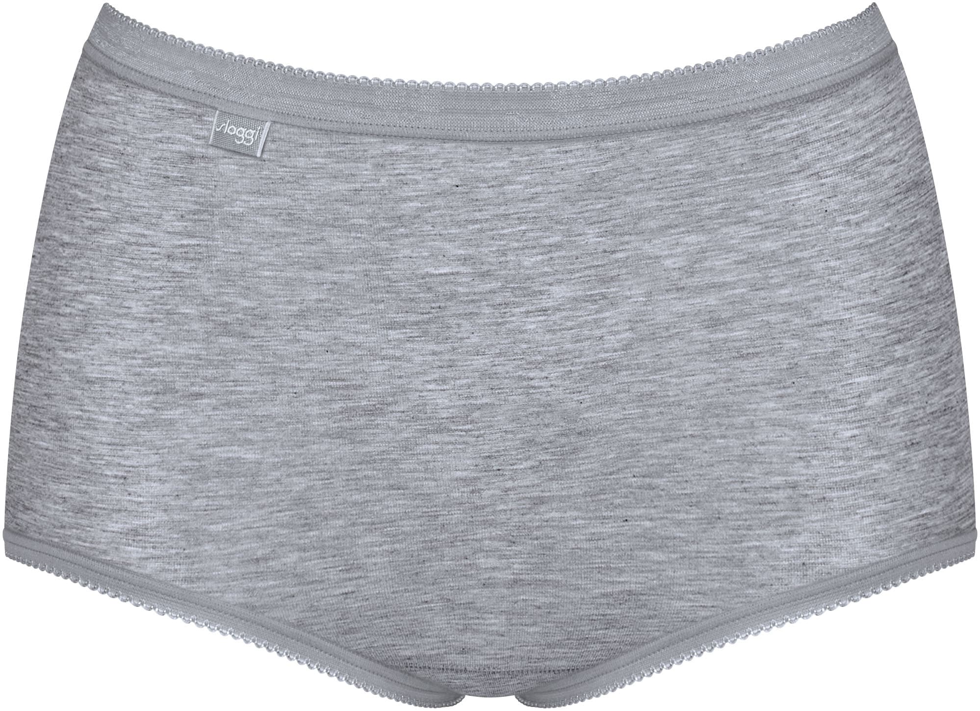 sloggi Maxislip »Basic+«, (4er Pack), Baumwollmischung, weiche Nähte, hohe Taille, elastisch