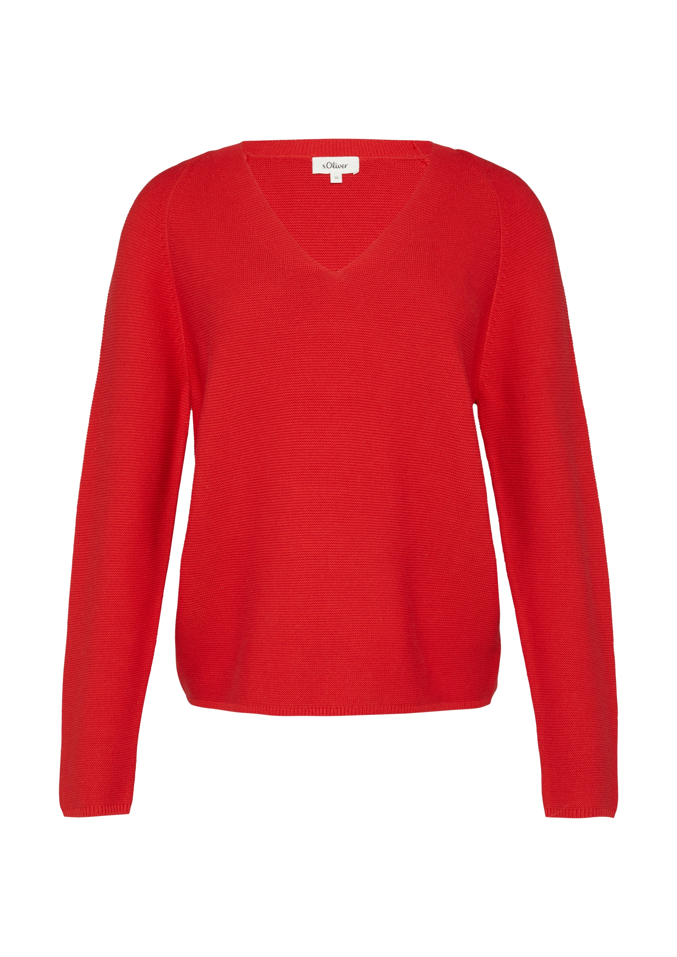 s.Oliver Strickpullover, mit V-Ausschnitt