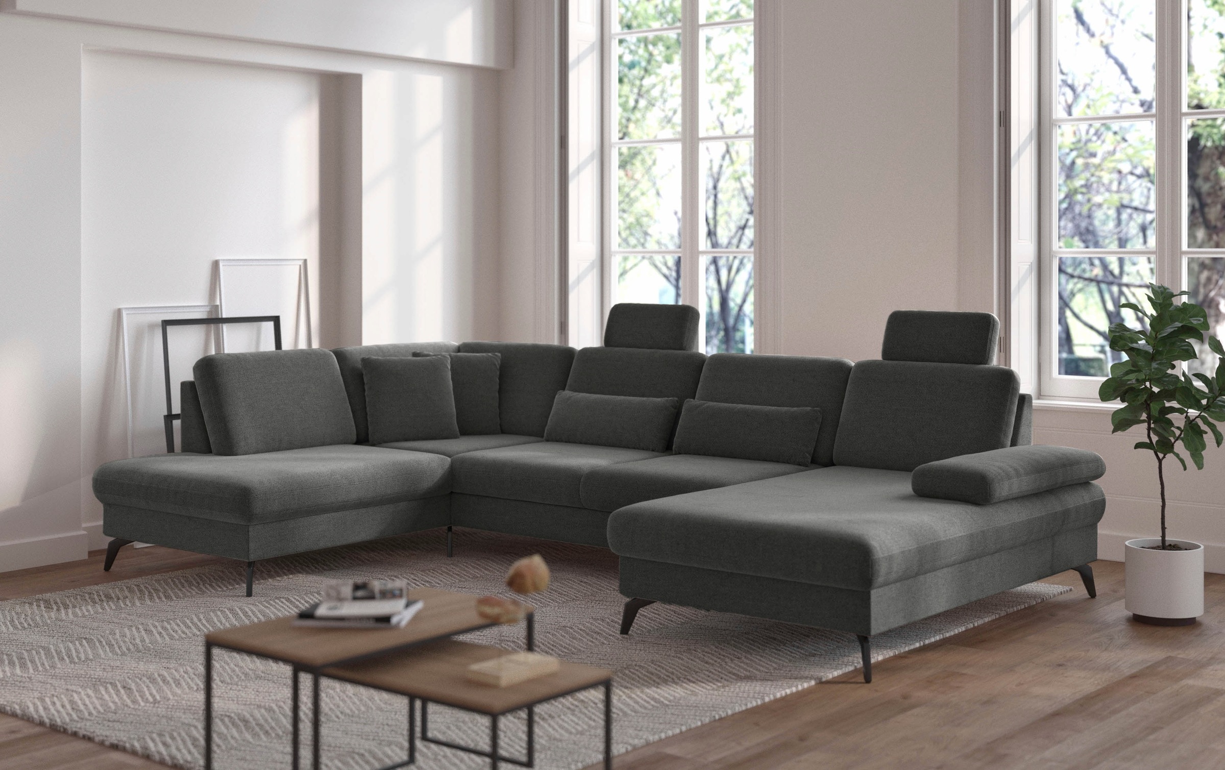 sit&more Wohnlandschaft "Morris Jubi" wahlweise mit Armteilverstellung, Bet günstig online kaufen