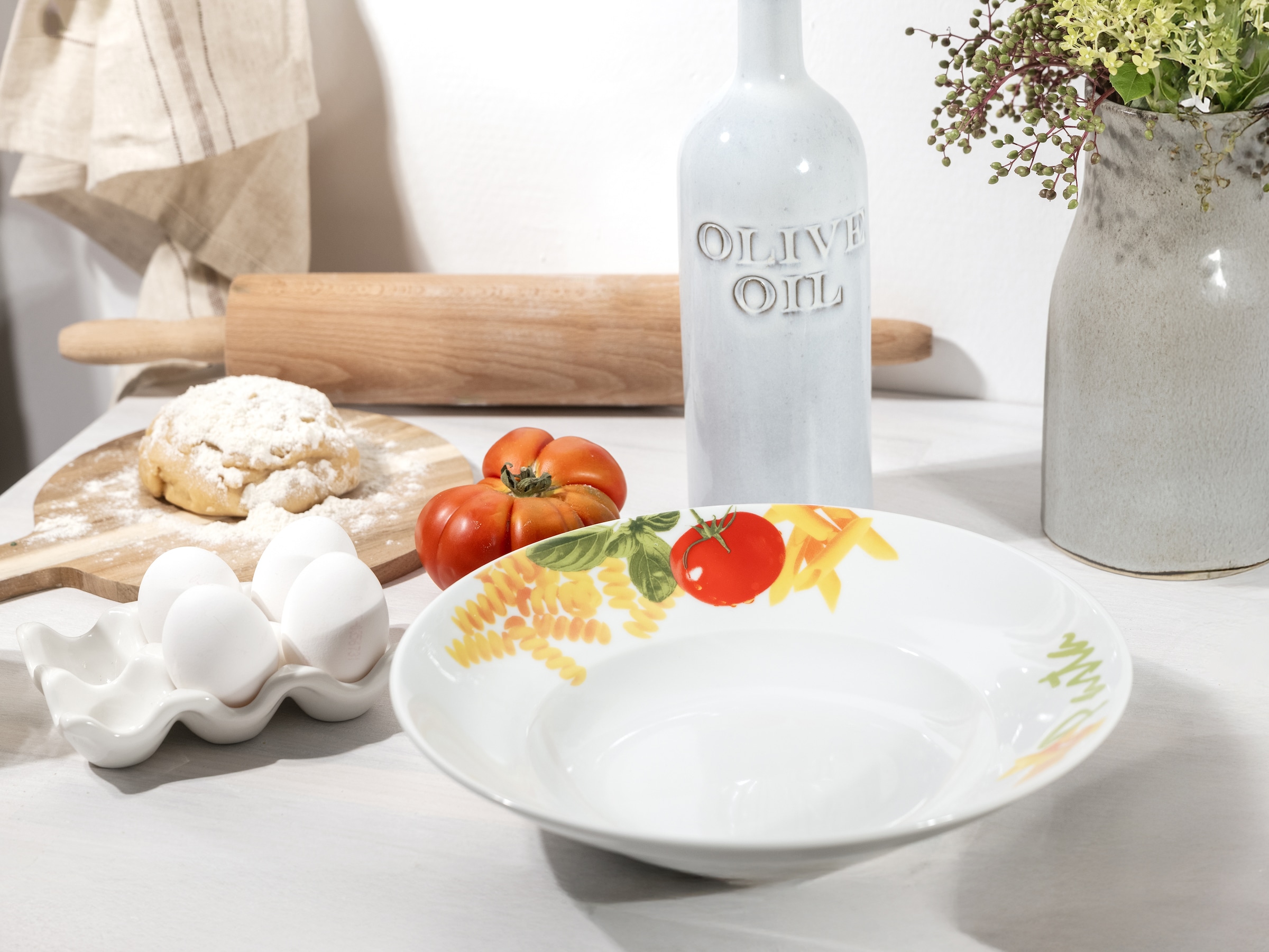 CreaTable Pastateller »Milano Pasta, Teller Set, 4-tlg.« Italienische Eleganz, Vielseitig einsetzbar