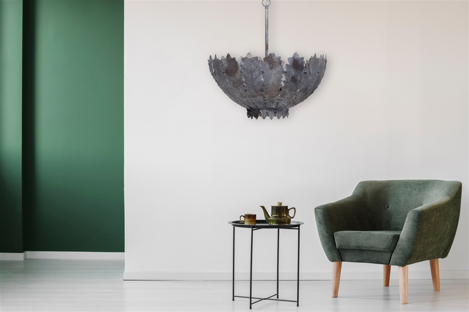 Kayoom Hängeleuchte »Hängelampe Autumn Leaves Large« E27 1 Stk. handgefertigt, modern