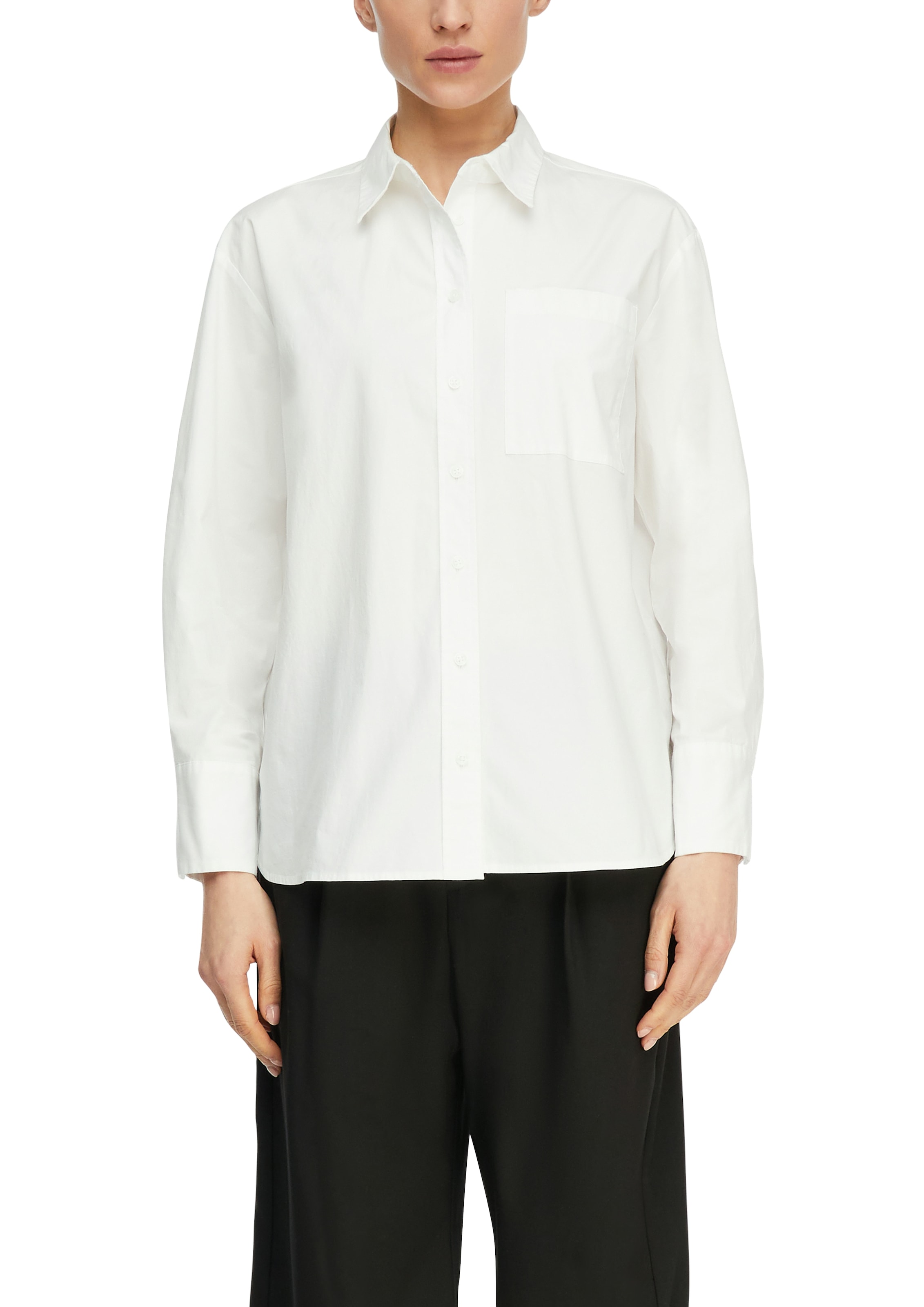 Comma Langarmbluse mit Stretch