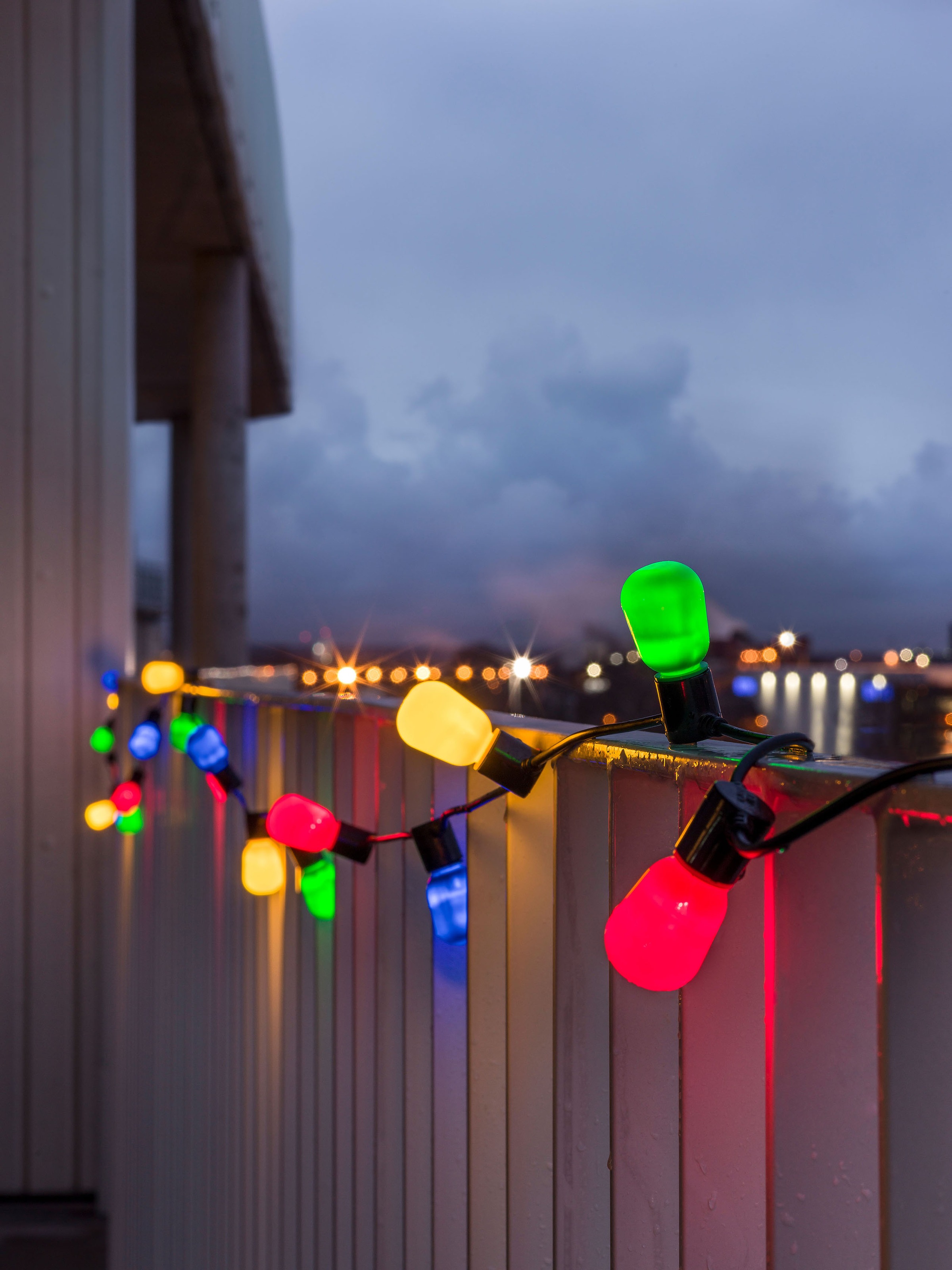 KONSTSMIDE LED-Lichterkette, 40 St.-flammig, LED Biergartenkette, opal, 40 günstig online kaufen