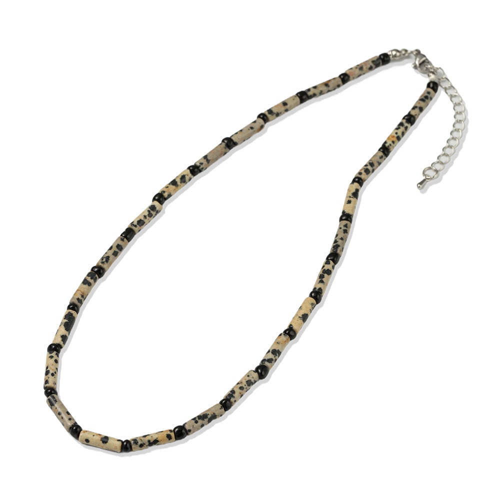 Firetti Collier »Schmuck Geschenk Edelstahl Halsschmuck Halskette Edelstein« Made in Germany - mit Dalmatiner Jaspis, Onyx