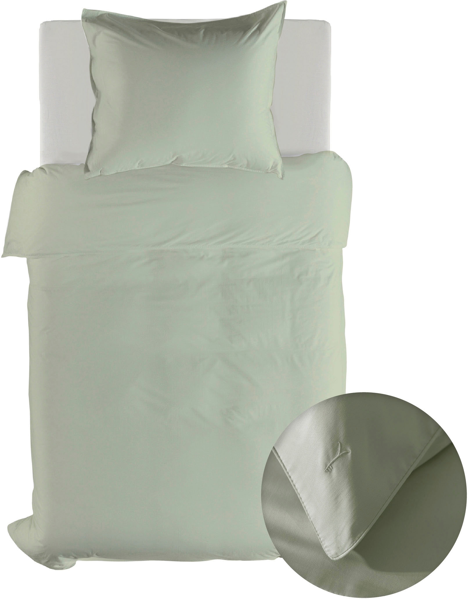 YELLOW Bettwäsche »Suite-Dubai« 2 tlg. Uni Design, 100% Baumwolle ab 135x20 günstig online kaufen