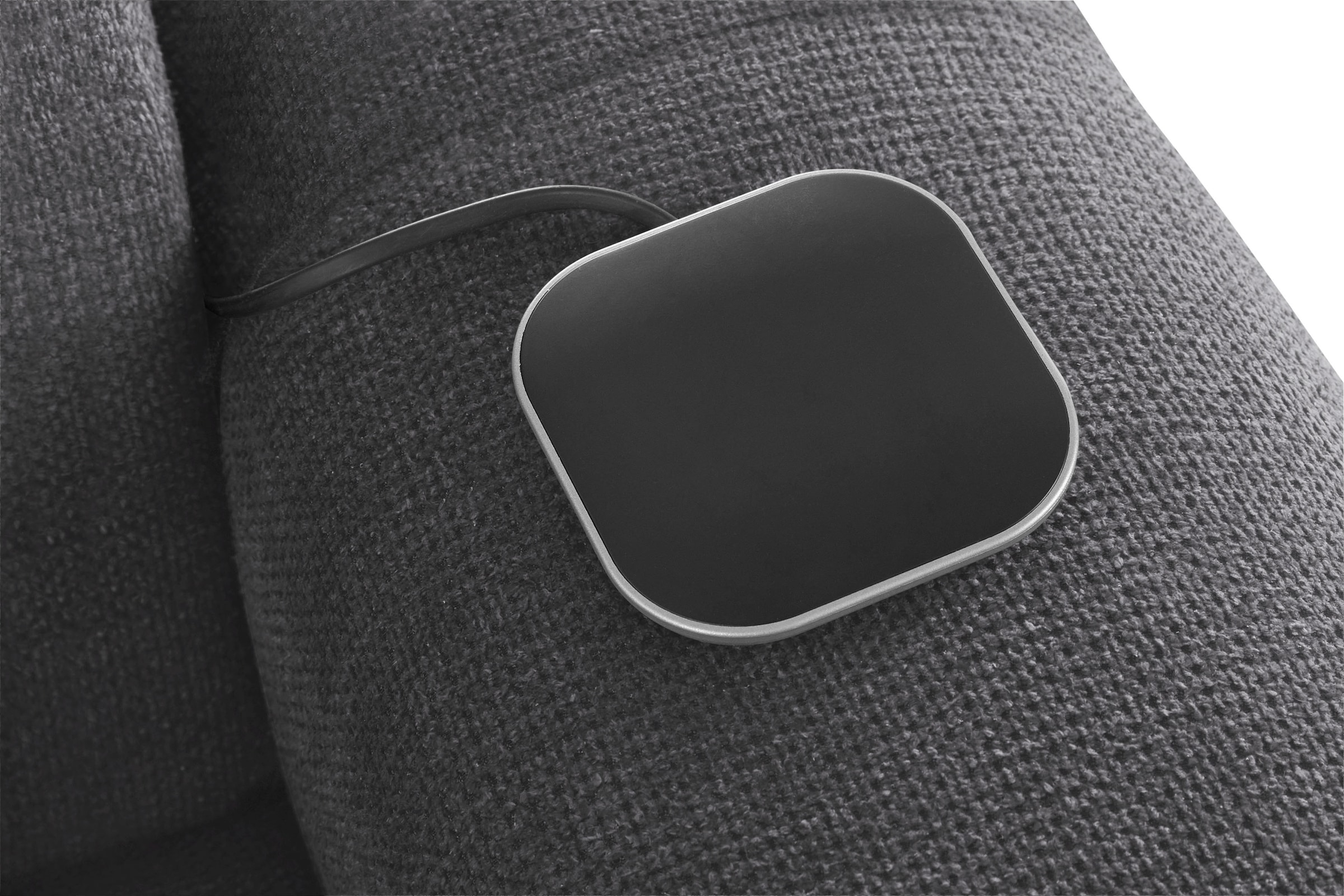 COTTA Ecksofa »Mia L-Form mit 3 Zierkissen«, wahlweise mit Bettfunktion, Bettkasten, Beleuchtung & Wireless-Charger
