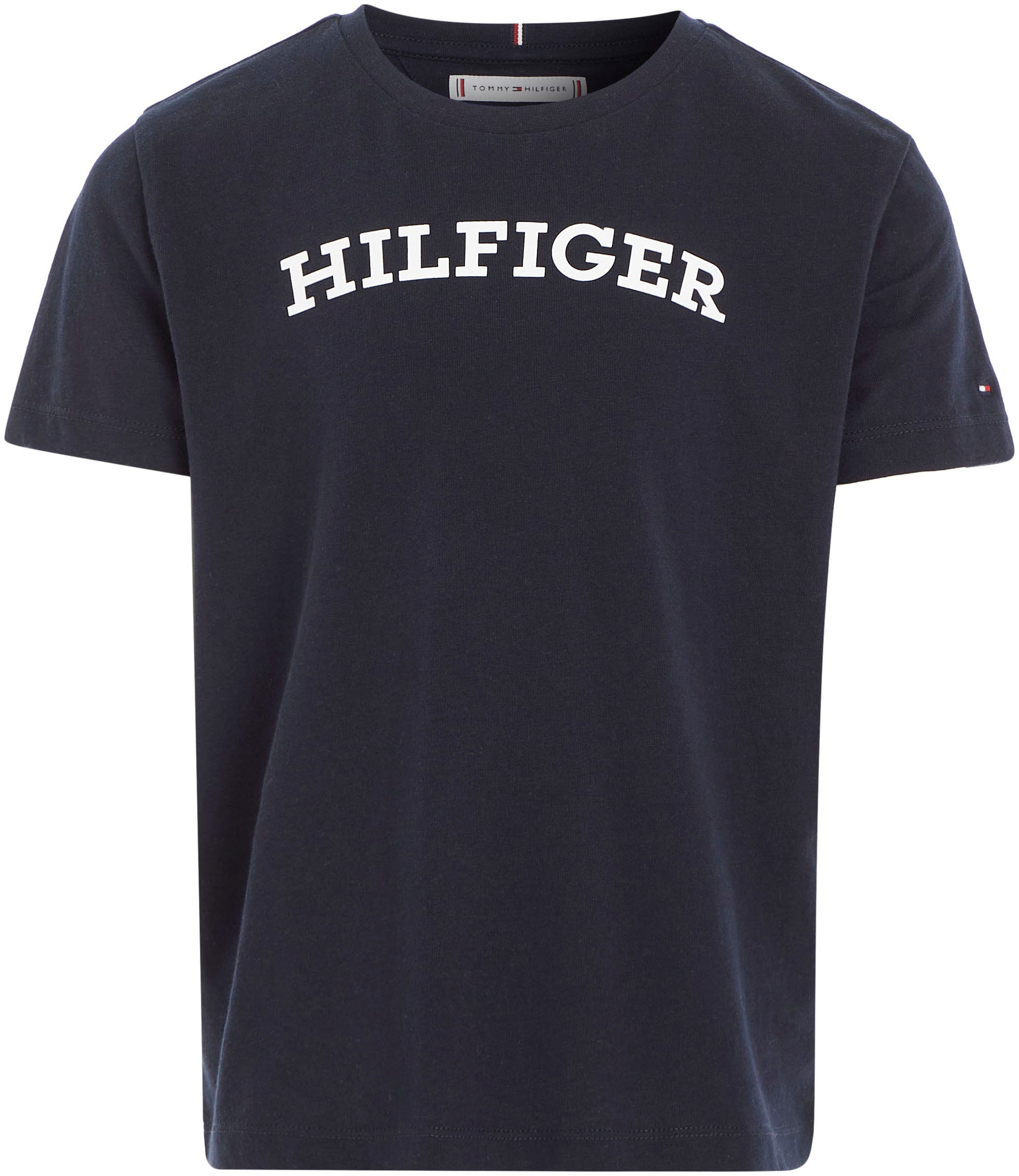 Tommy Hilfiger T-Shirt »MONOTYPE TEE S/S«, mit modischem Hilfiger-Logoschriftzug auf der Brust
