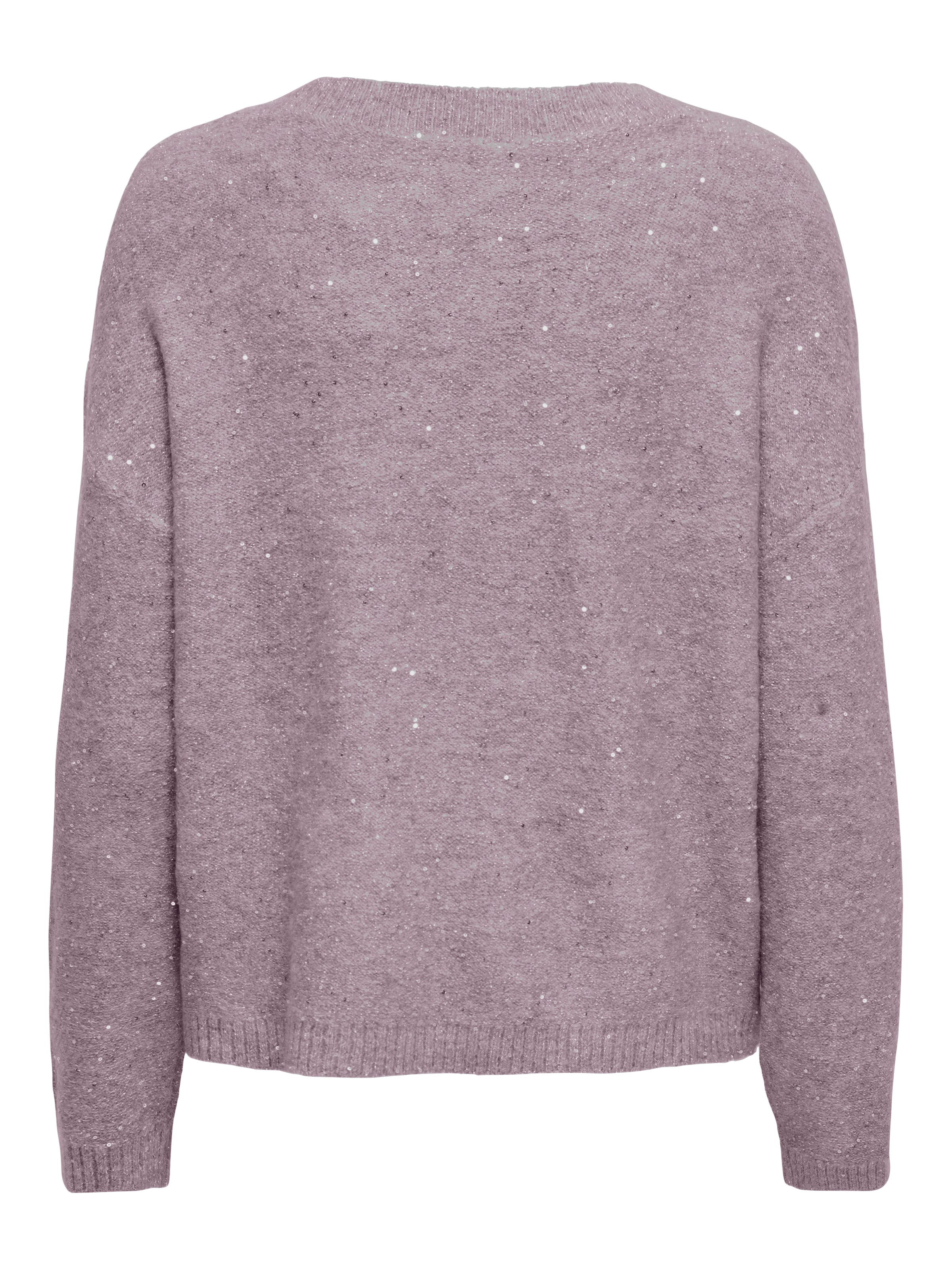 ONLY Strickpullover »ONLARIZONA LS SEQUINS V-NECK PUL KNT«