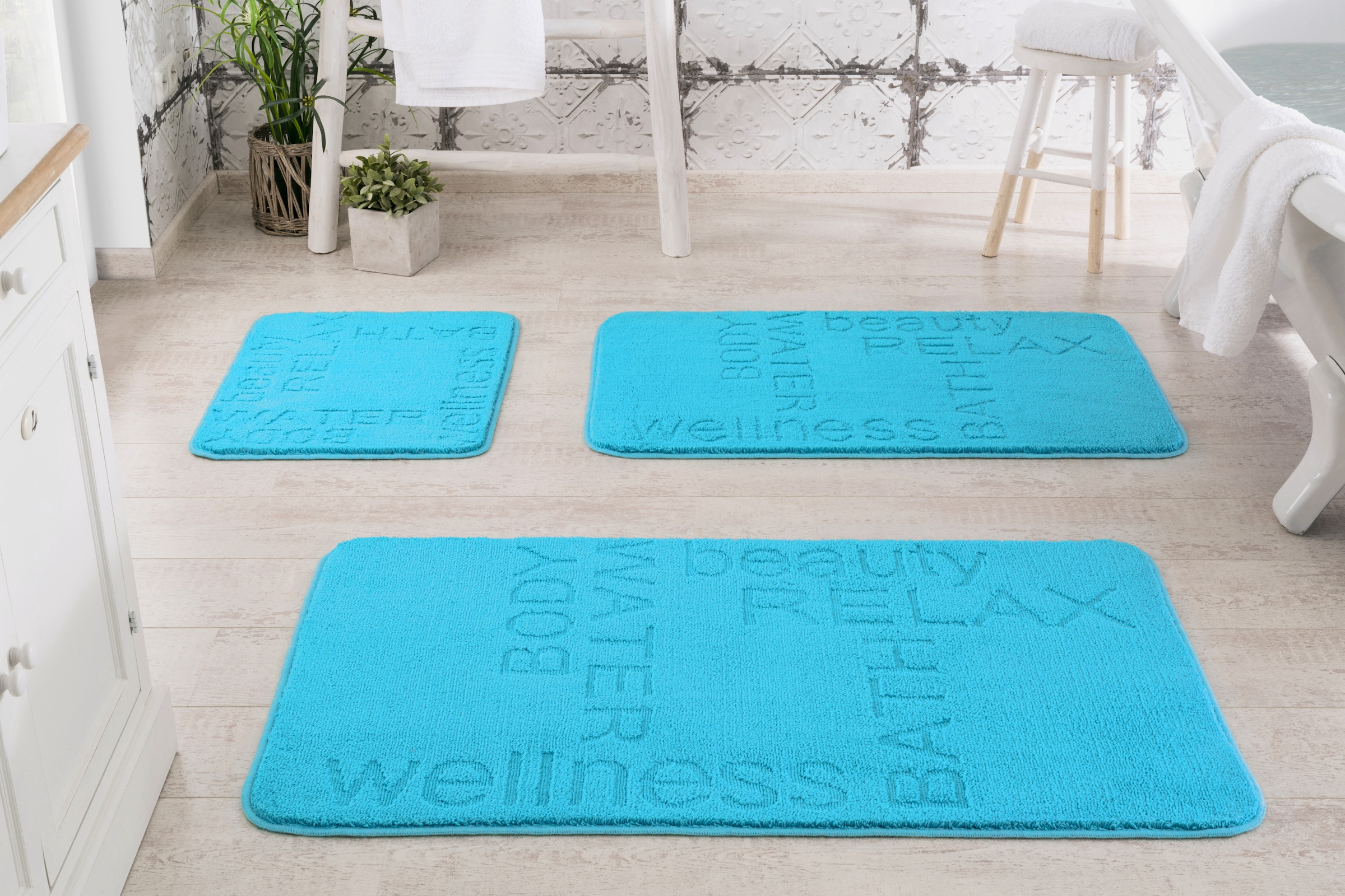 Linea Due Badematte »Feeling«, rutschhemmend beschichtet, fußbodenheizungsg günstig online kaufen