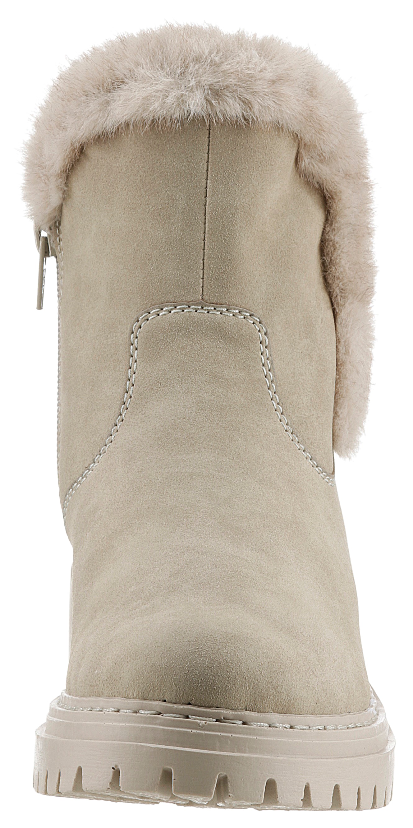 Rieker Winterstiefelette, Winterboots, Profilsohle, Blockabsatz, mit Innen-Reißverschluss