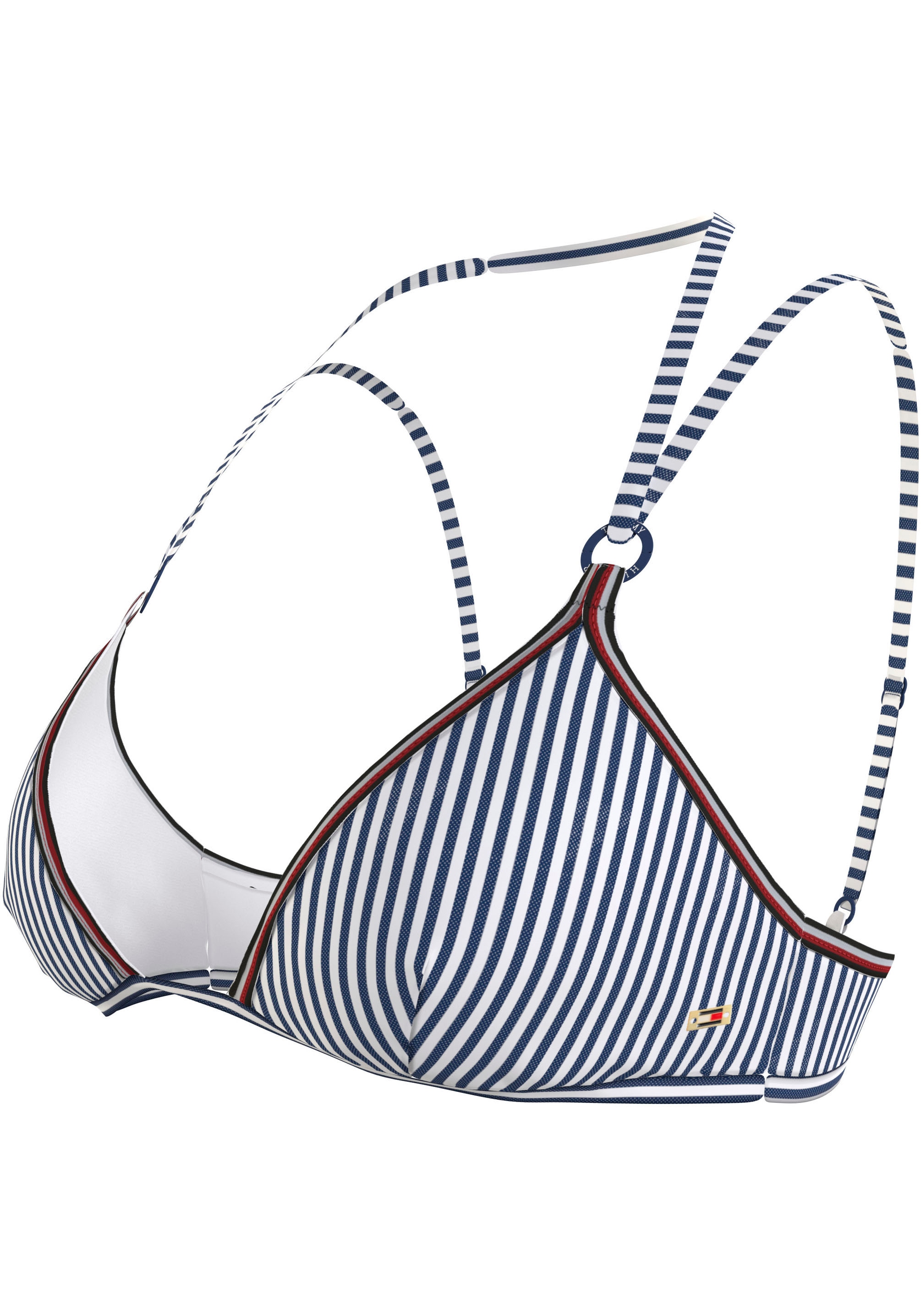 Tommy Hilfiger Swimwear Triangel-Bikini-Top »TRIANGLE FIXED RP PRINT«, mit Zierringen