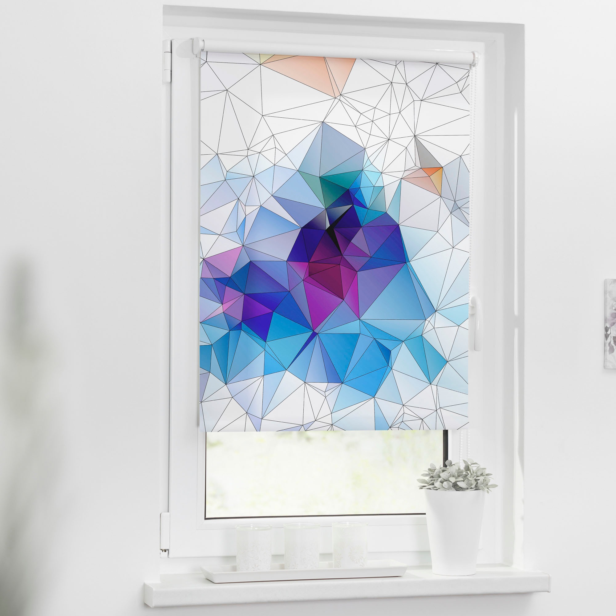 LICHTBLICK ORIGINAL Seitenzugrollo »Klemmfix Motiv Grafik«, Lichtschutz, oh günstig online kaufen