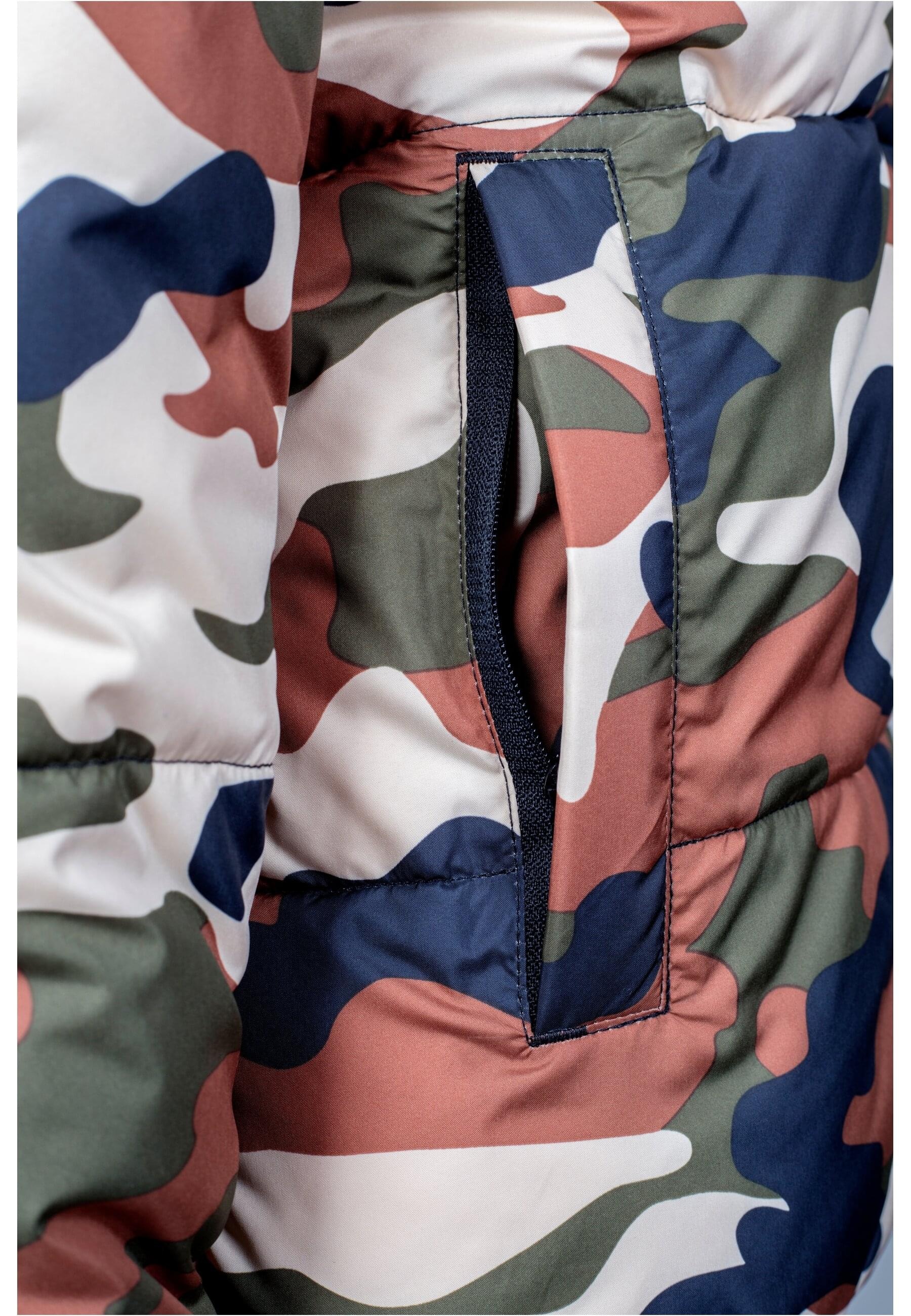 URBAN CLASSICS Winterjacke »Urban Classics Damen Ladies Boyfriend Camo Puffer Jacket« 1 Stk. tlg. mit Kapuze