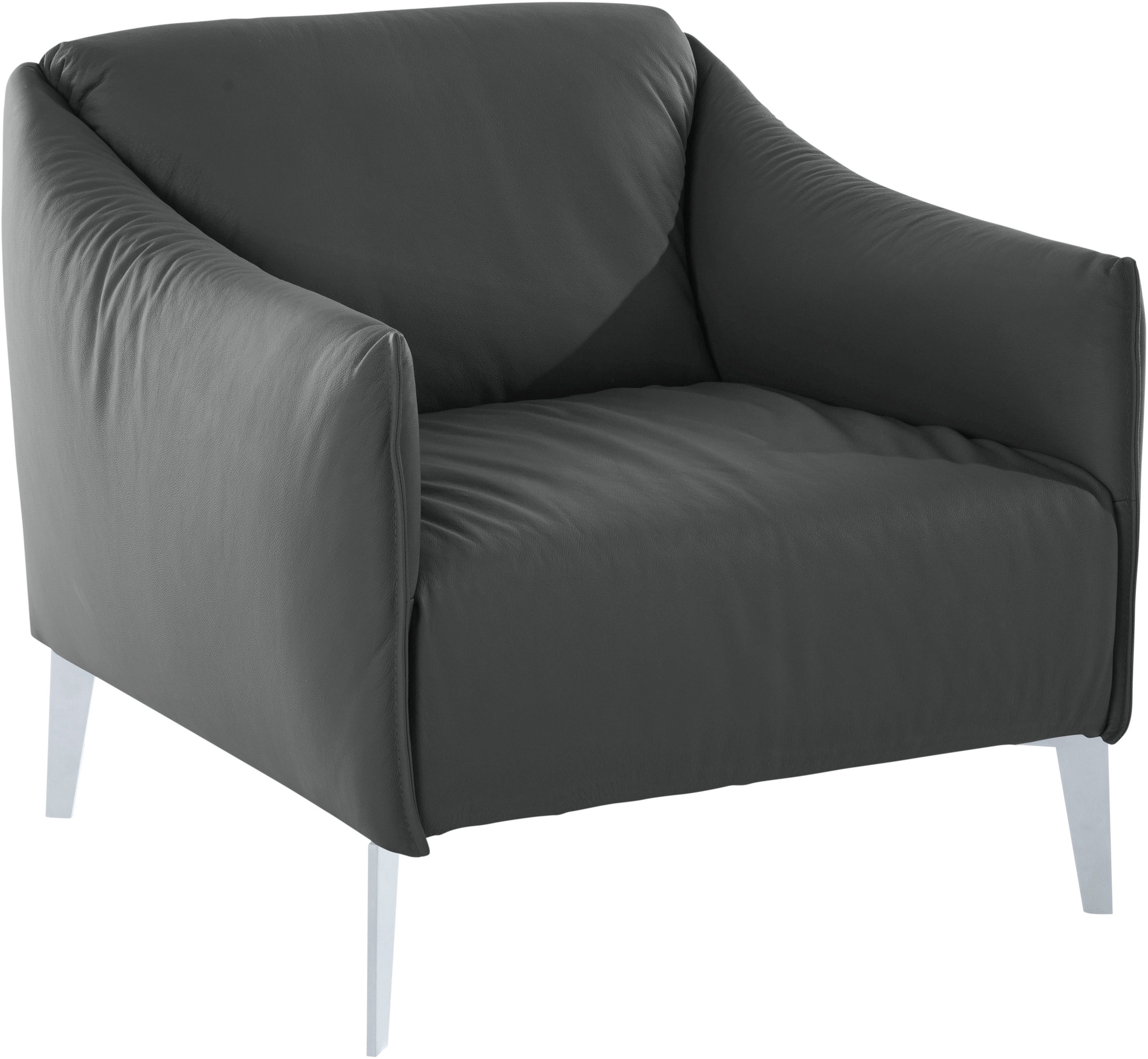 W.SCHILLIG Cocktailsessel "sally" mit Metall-Winkelfüßen in Silber matt günstig online kaufen