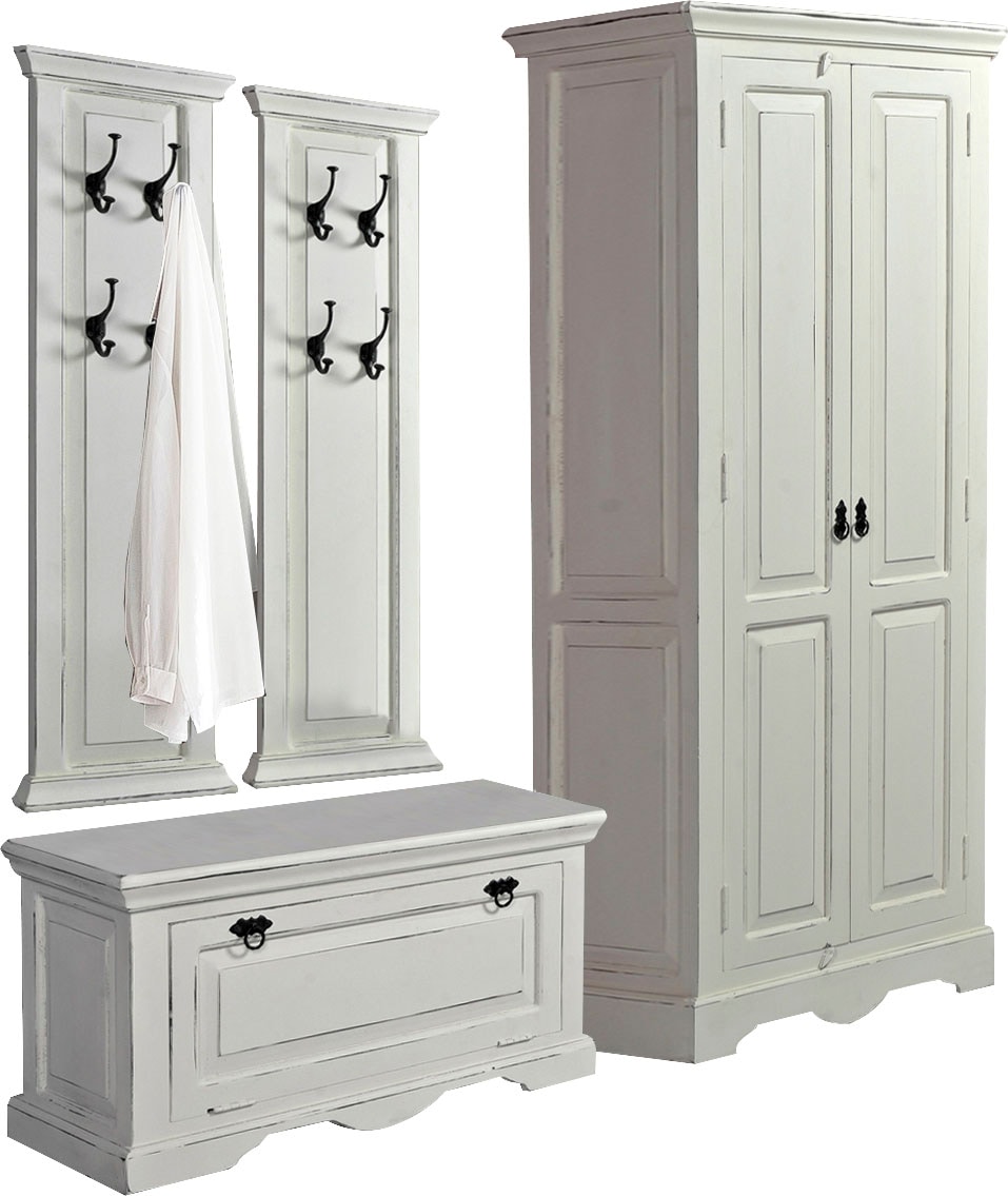 SIT Garderoben-Set »Toledo« 4 Stk. tlg. im Shabby Chic Stil, 4-teilig günstig online kaufen