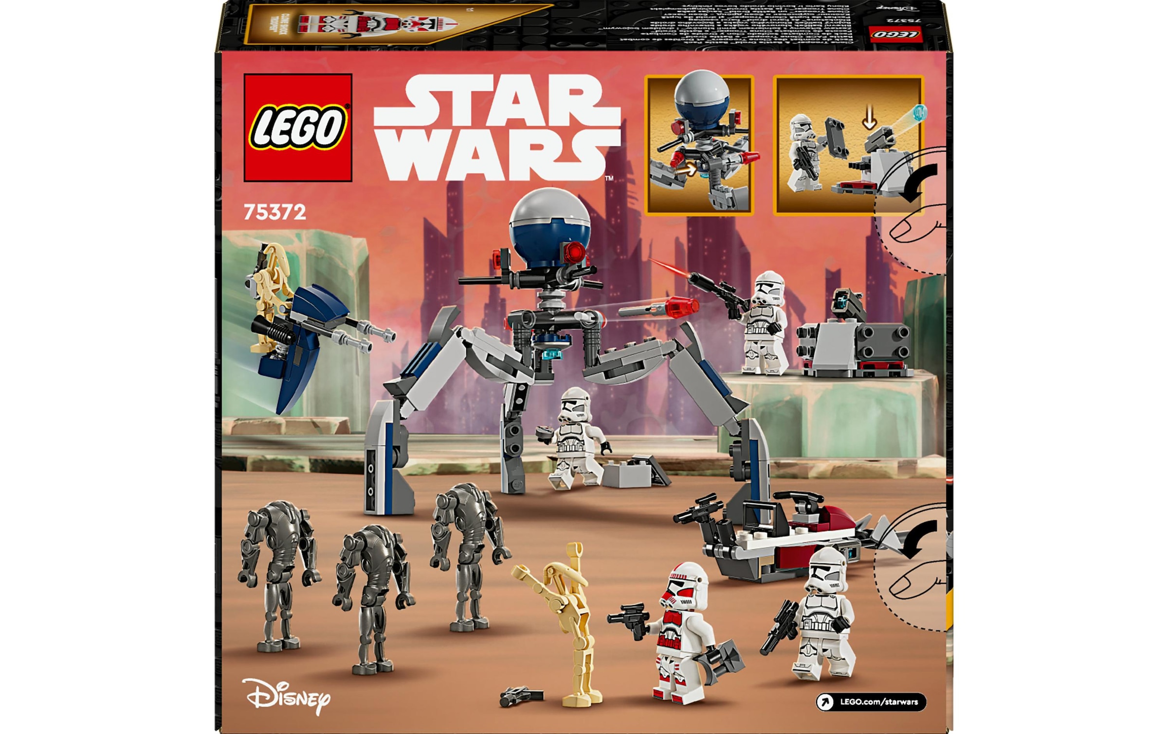 LEGO® Spielbausteine »Wars Clone Trooper & Battle Droid Battle Pack 75372«