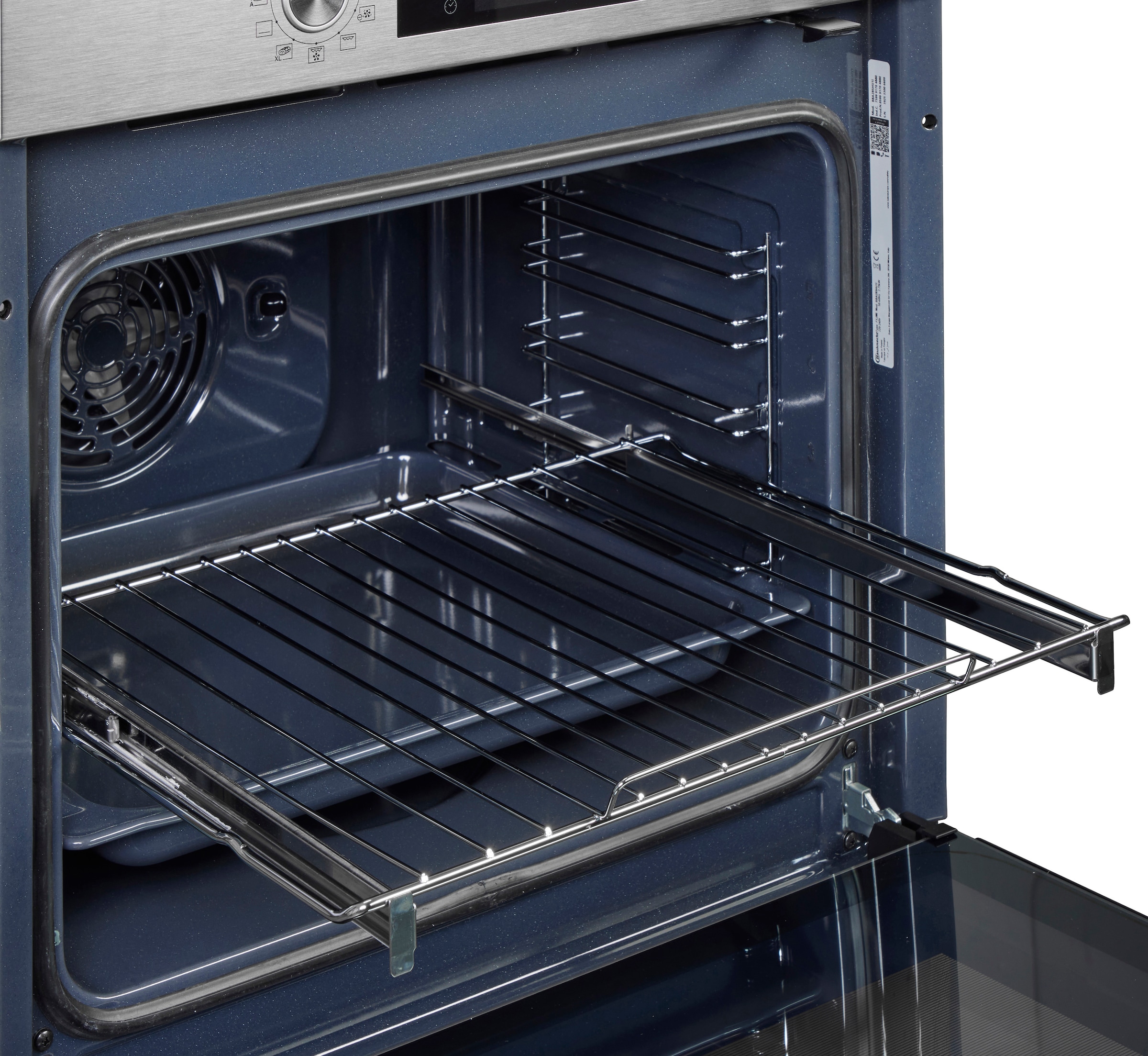 BAUKNECHT Backofen-Set »BAKO 740 IND IN« mit 1-fach-Teleskopauszug Set, 2 Stk. tlg. Hydrolyse - Reinigung mit der natürlichen Kraft des Dampfes bei 90 °C