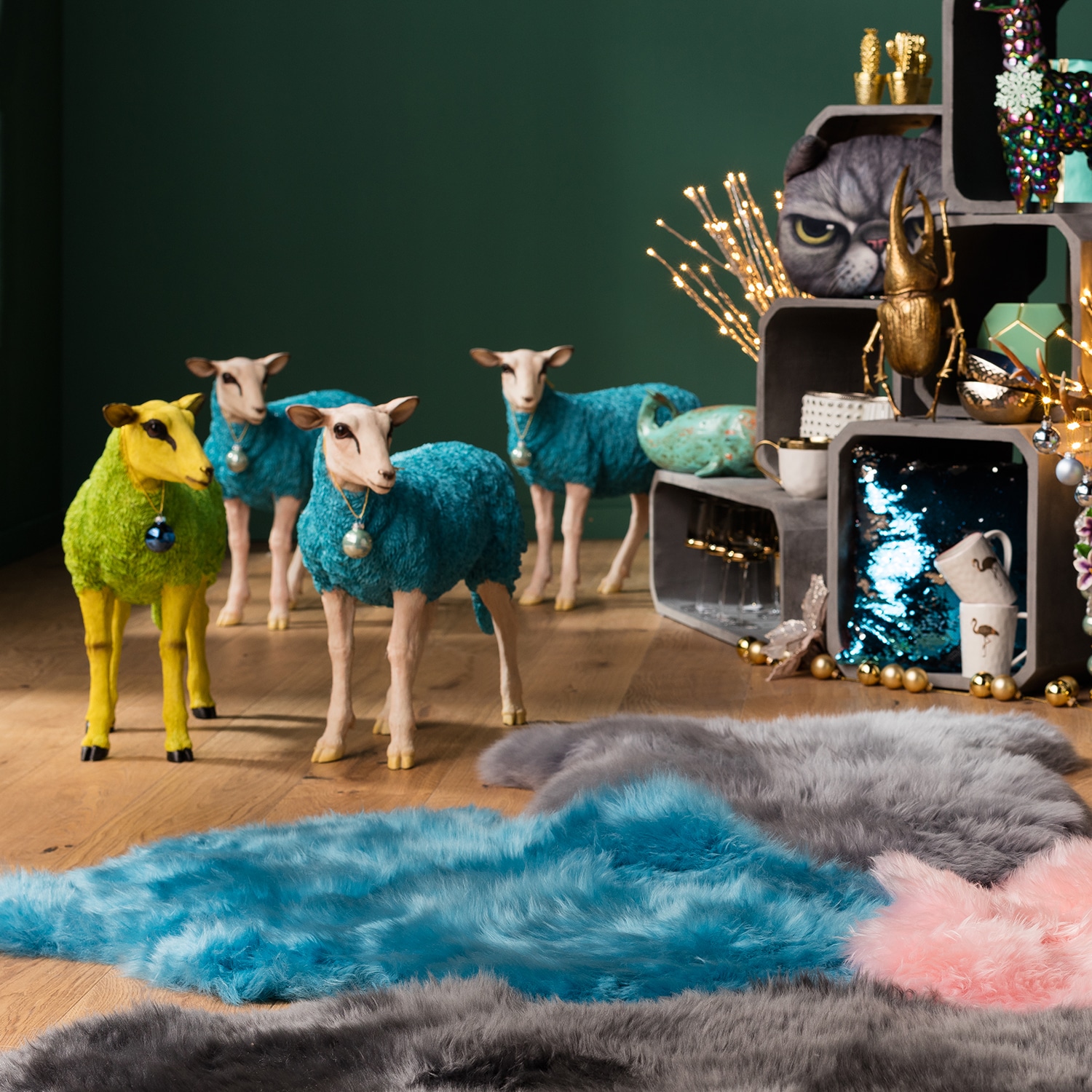 Kare Design Dekofigur »Sheep Colore Green«