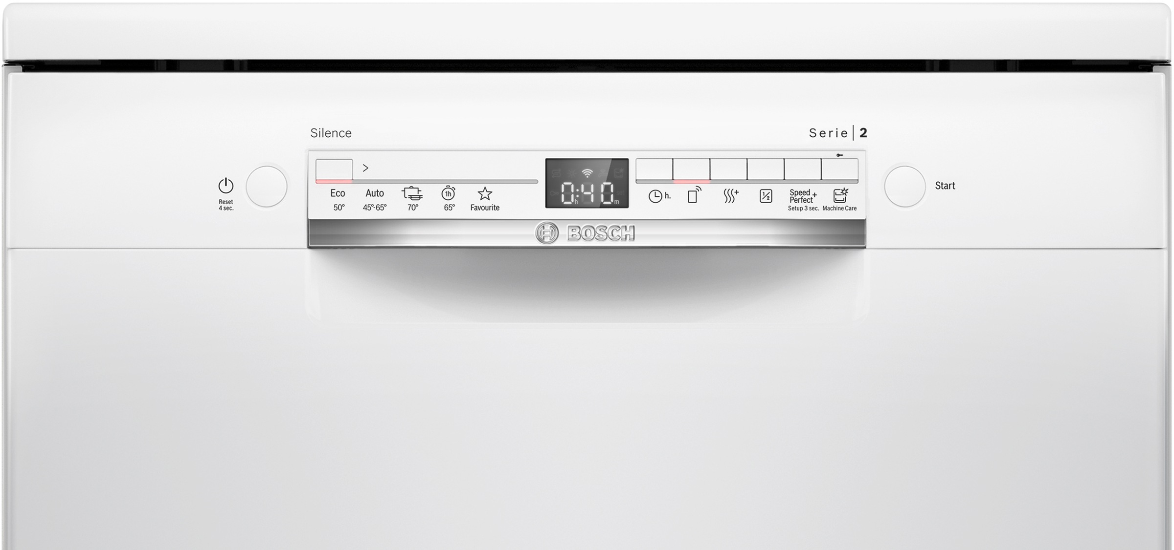 BOSCH Standgeschirrspüler Serie 2 »SMS2HTW08E« 13 tlg. Maßgedecke Geräuschreduktion bis zu 30 Minuten dank Silence on demand