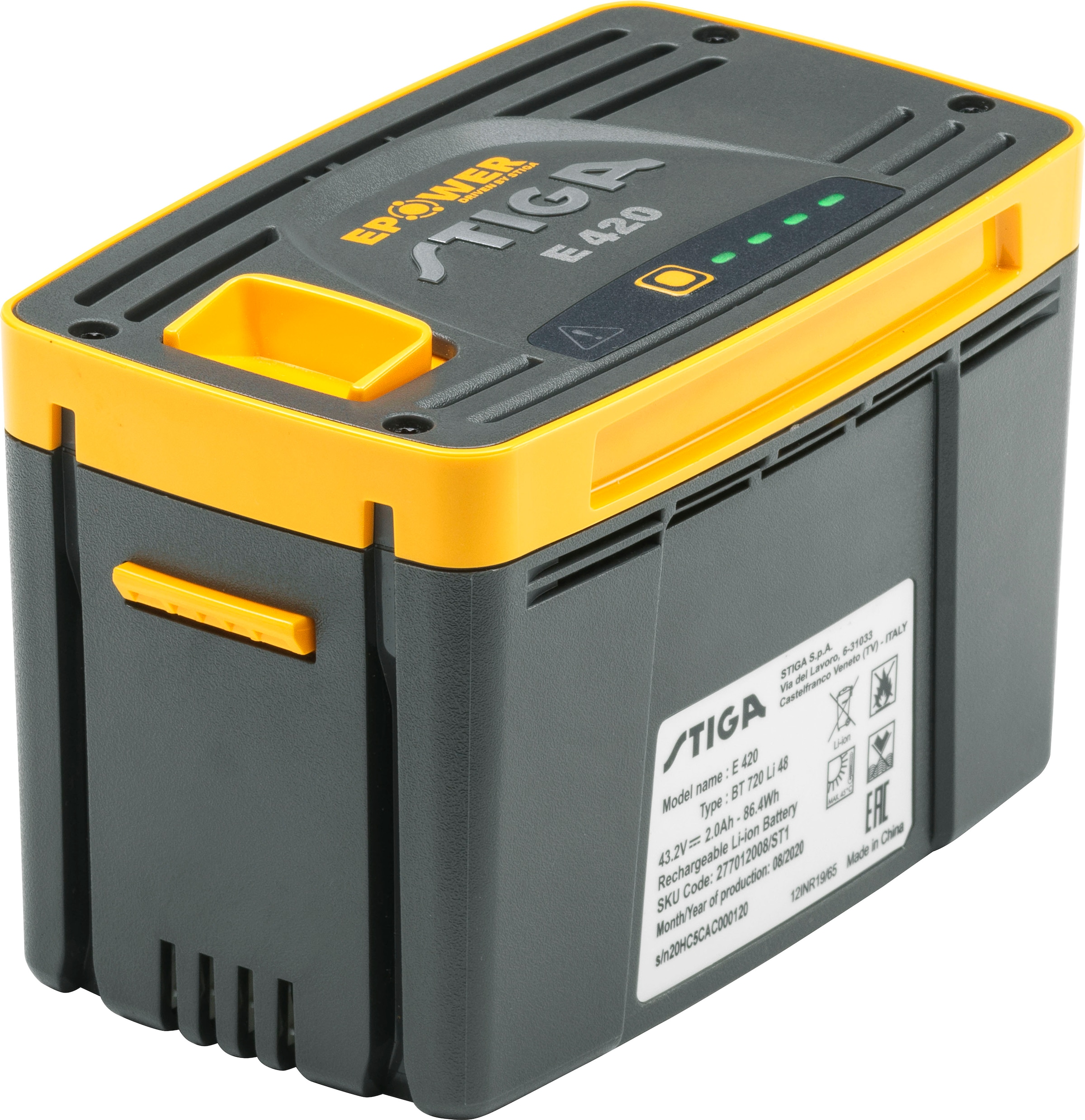 STIGA GARDEN Akku »E 420, 500er Serie«, 2000 mAh, 48 V, 48 Volt / 2 Ah
