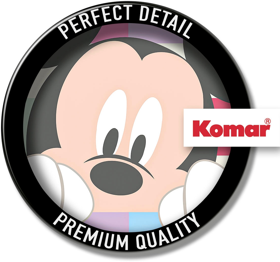 Komar Wandtattoo »selbstklebendes Vlies - Mickey Peek-a-boo - Größe 125 x 125 cm«, (1 St.), rund und selbstklebend