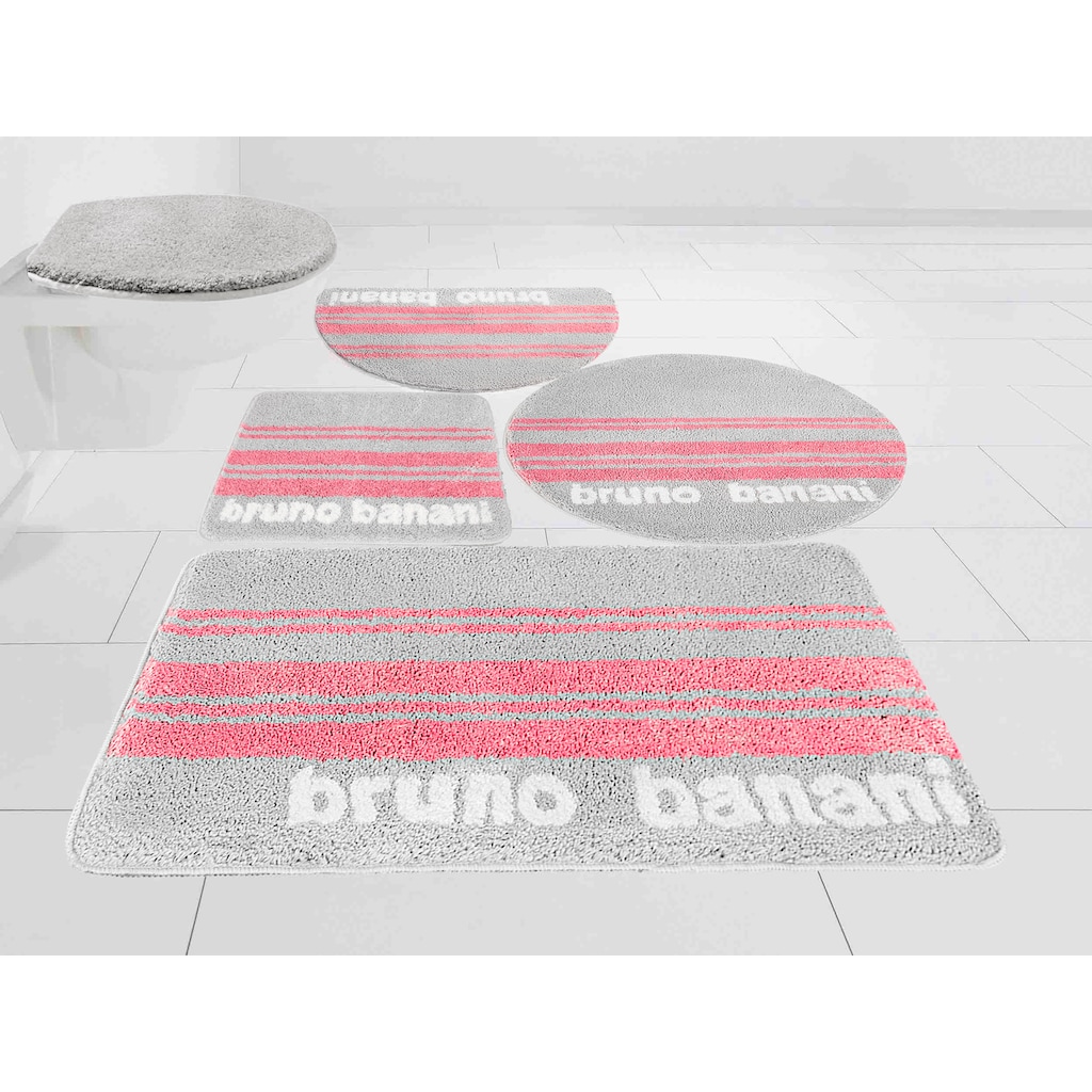 Bruno Banani Badematte »Daniel«, Höhe 20 mm, rutschhemmend beschichtet, fußbodenheizungsgeeignet-strapazierfähig-schnell trocknend