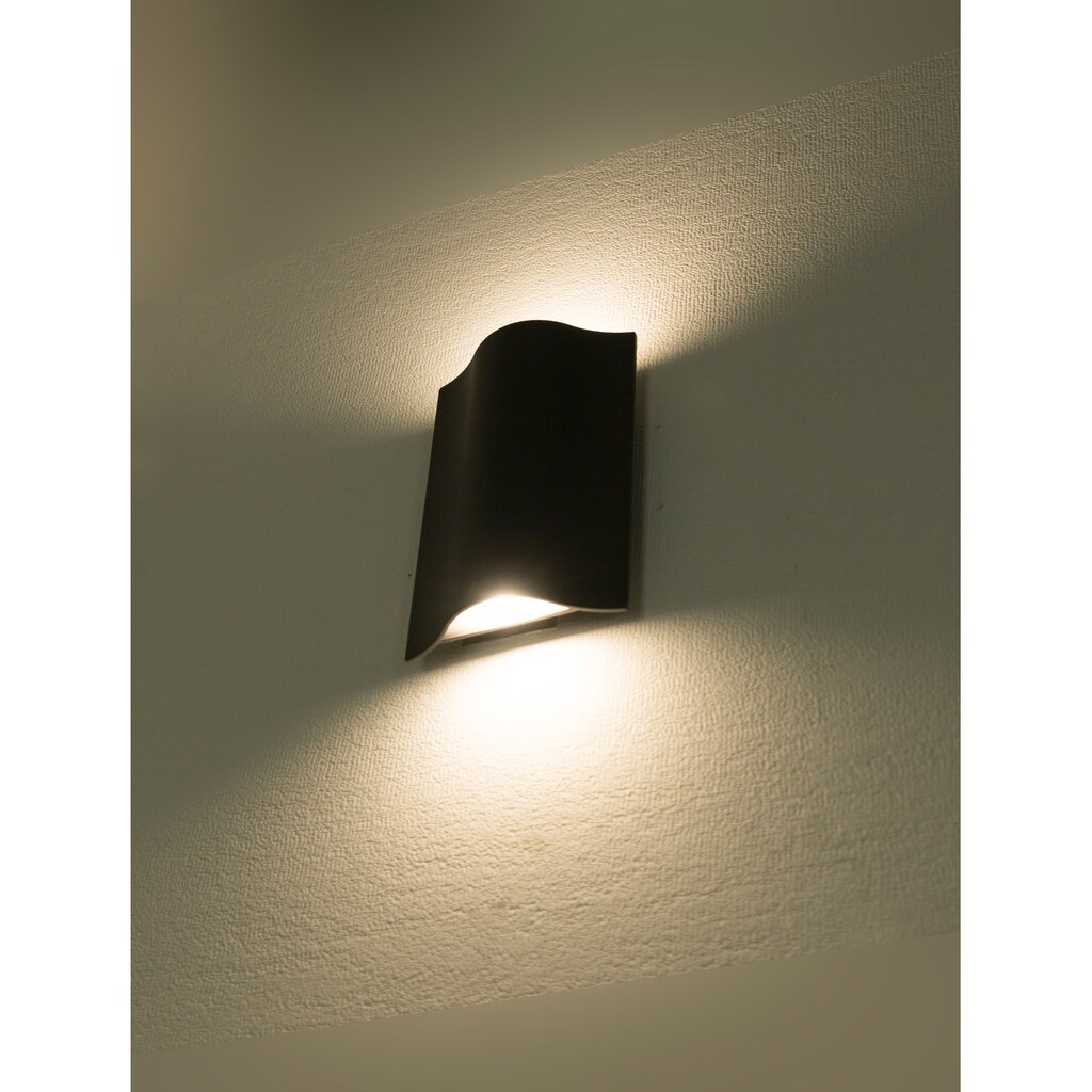 HEITRONIC LED Wandleuchte »Laola«, 2 flammig-flammig, Wandlampe, Außenlampe, Lichtaustritt oben und unten
