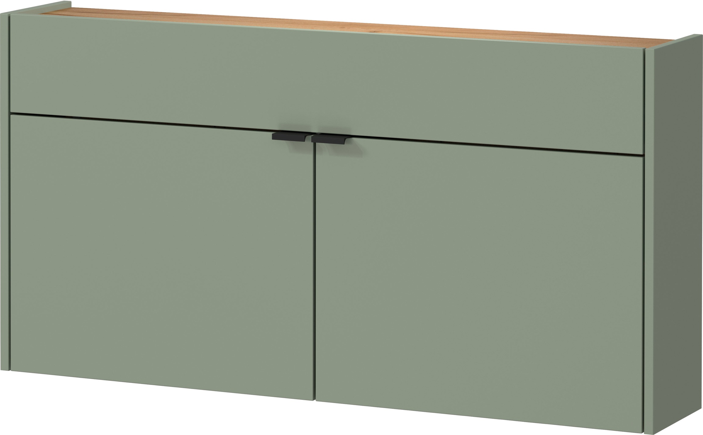 GERMANIA Garderoben-Set »Ameca«, (Set, 3 St.), mit Mehrzweckschrank, Spiegel und Garderobenpaneel, geringe Tiefe
