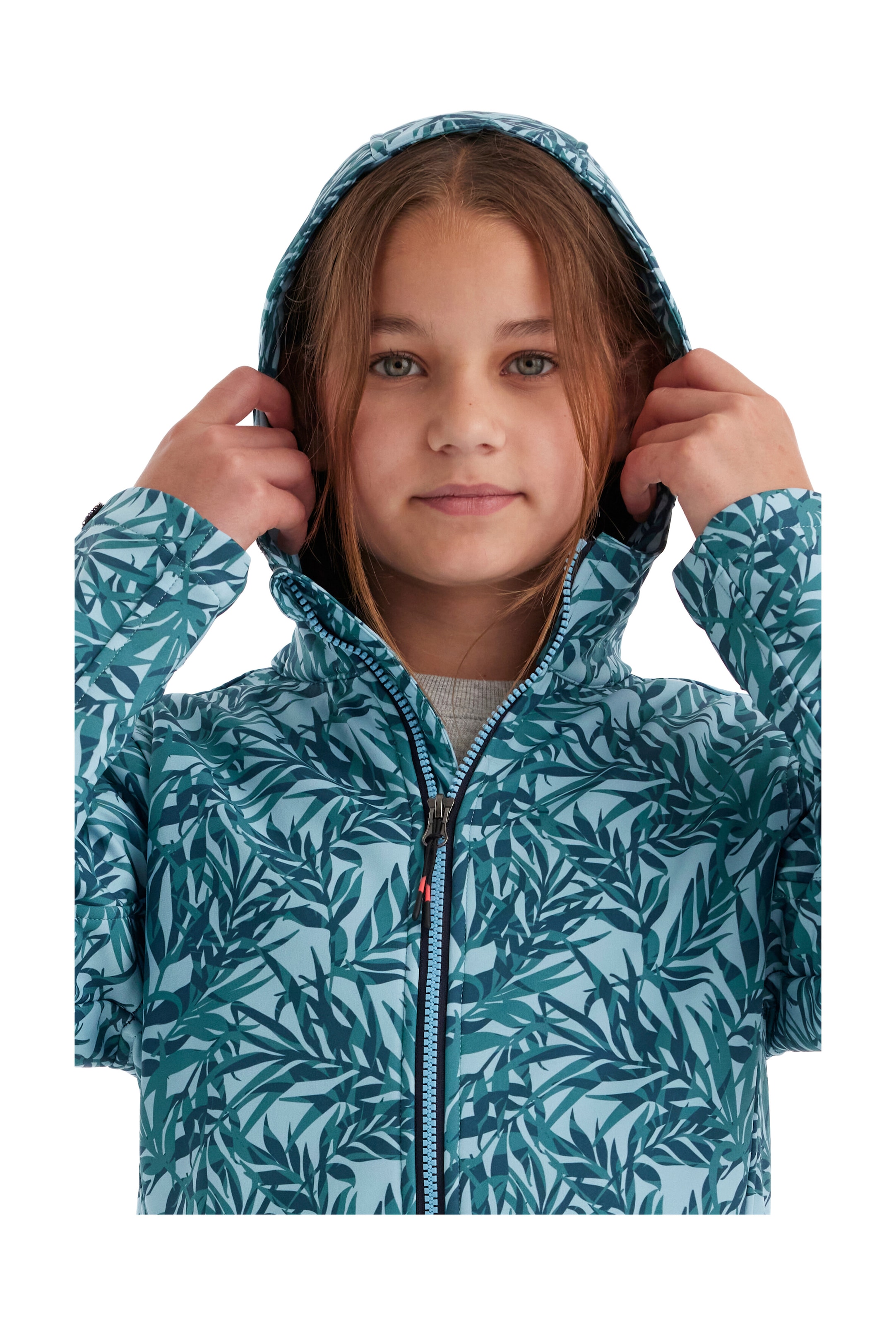 Killtec Softshelljacke »Mädchen Softshelljacke Print«, Wasserdicht, windabweisend, atmungsaktiv, modischer Print, PFAS-frei