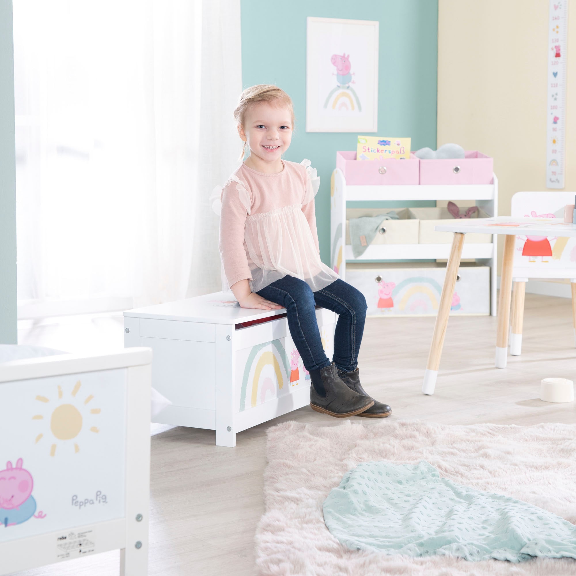 roba® Truhe »Peppa Pig«, mit Deckelbremse