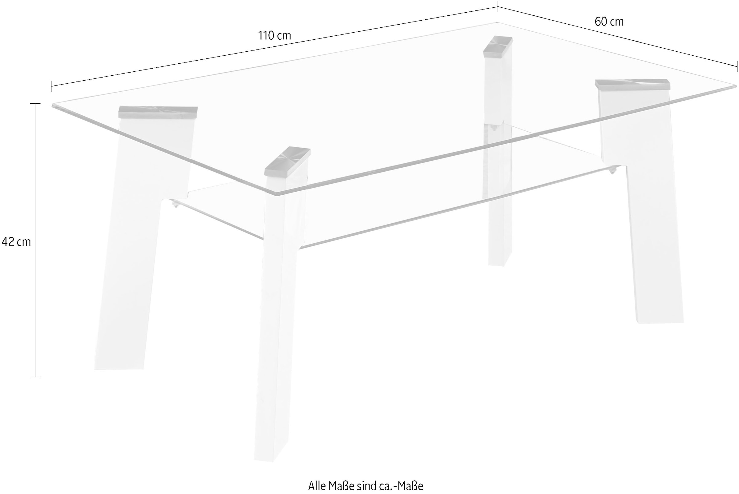 INOSIGN Couchtisch »Rabea«, mit Sicherheitsglas