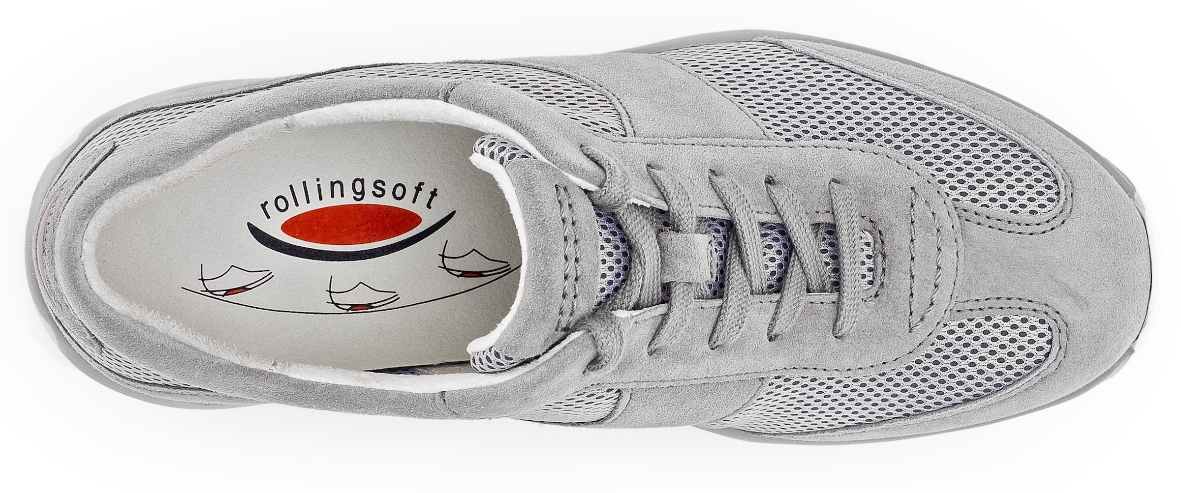 rollingsoft Keilsneaker  , Freizeitschuh, Halbschuh, Schnürschuh mit Logoschriftzug