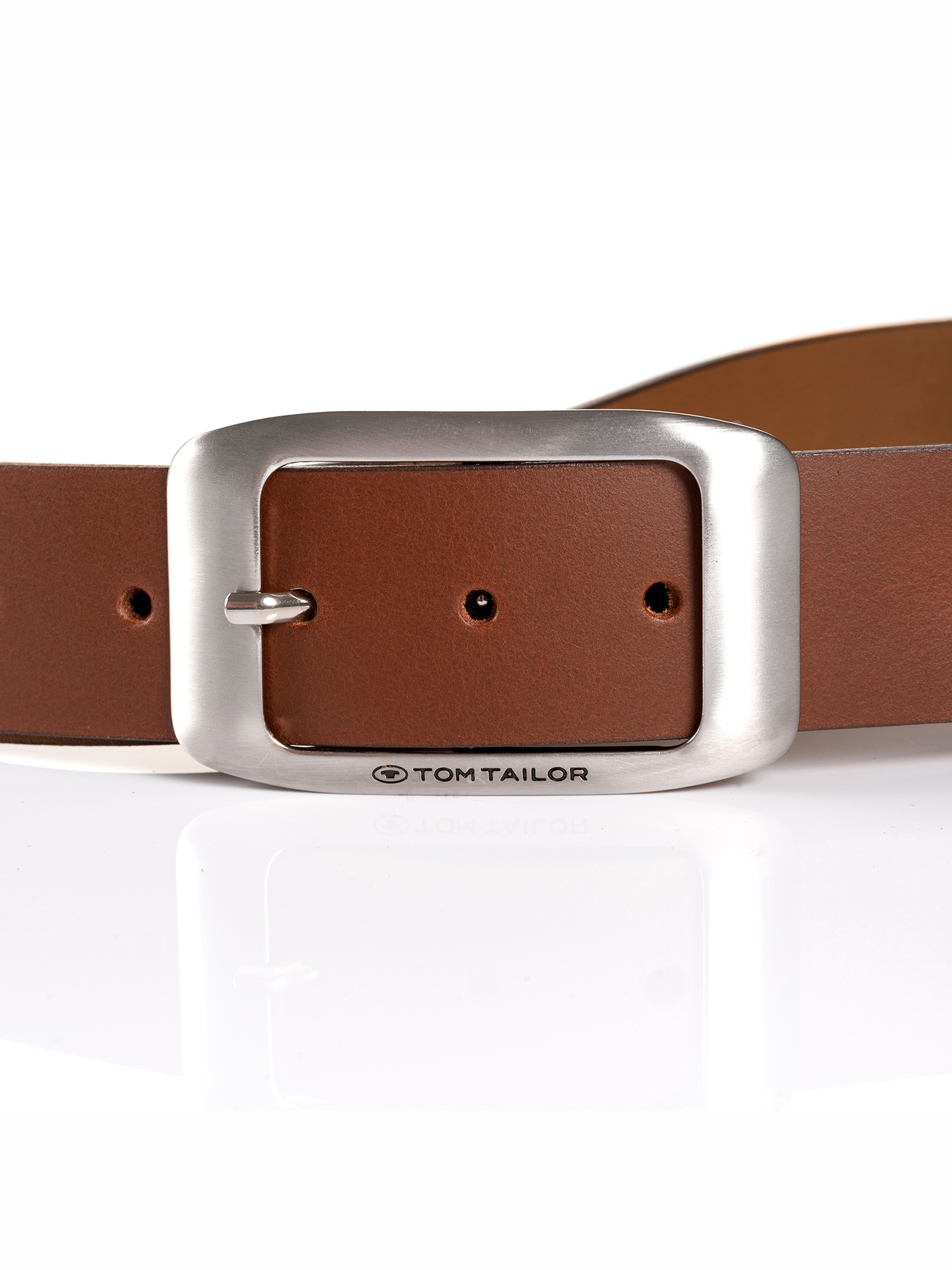 TOM TAILOR Ledergürtel »TTAMY«, (1 St.), 4 cm breiter Damengürtel, modisch vielseitig