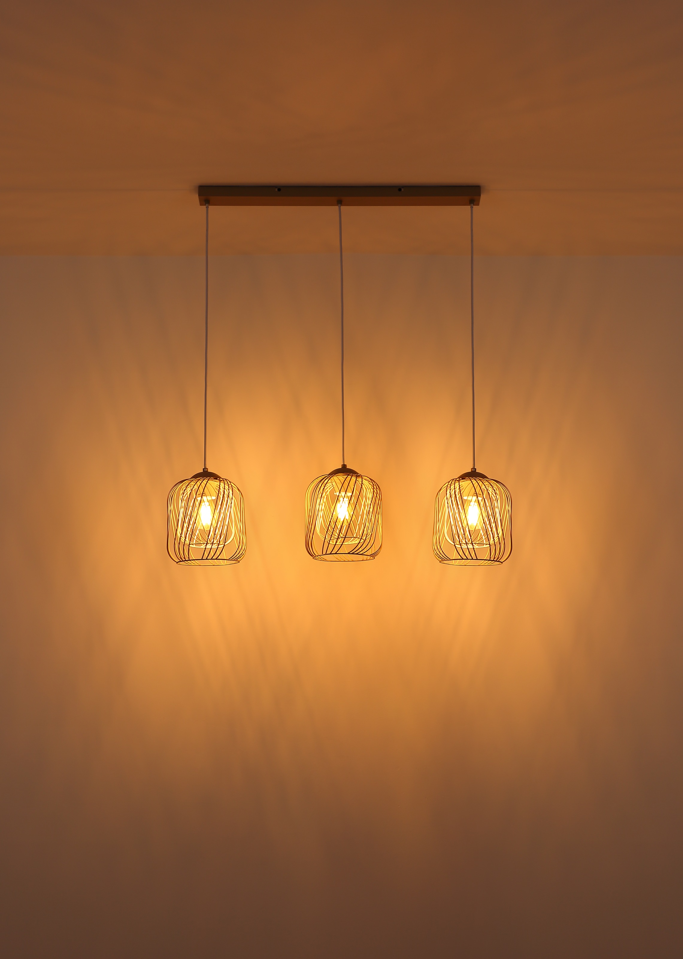 GLOBO LIGHTING Hängeleuchte »DICHTI«, Leuchtmittel E27 | ohne Leuchtmittel, Hängelampe/Pendelleuchte/Esszimmer/Wohnzimmer/Esstisch