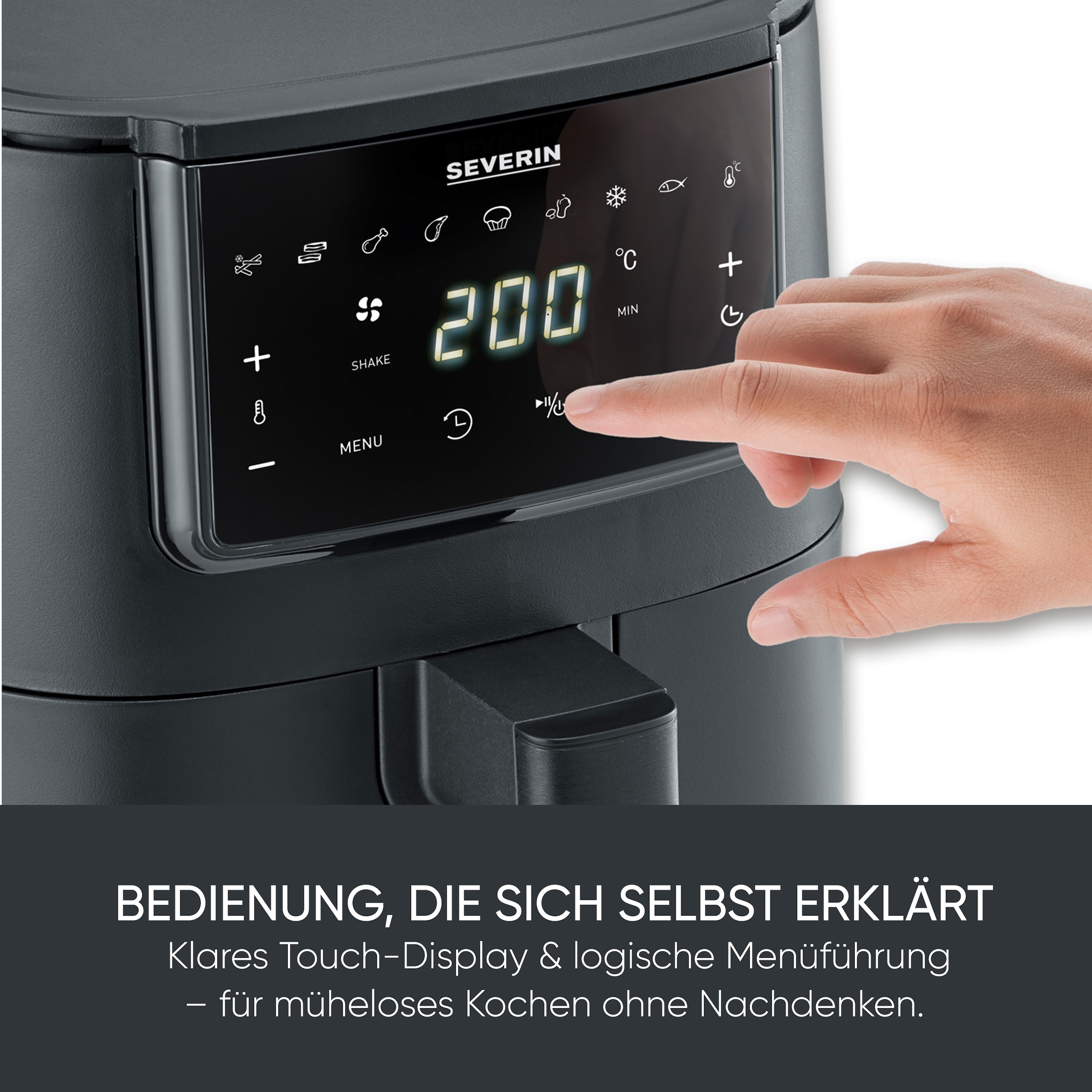 Severin Heißluftfritteuse »FR 2461  4 l "Single"« 1300 W