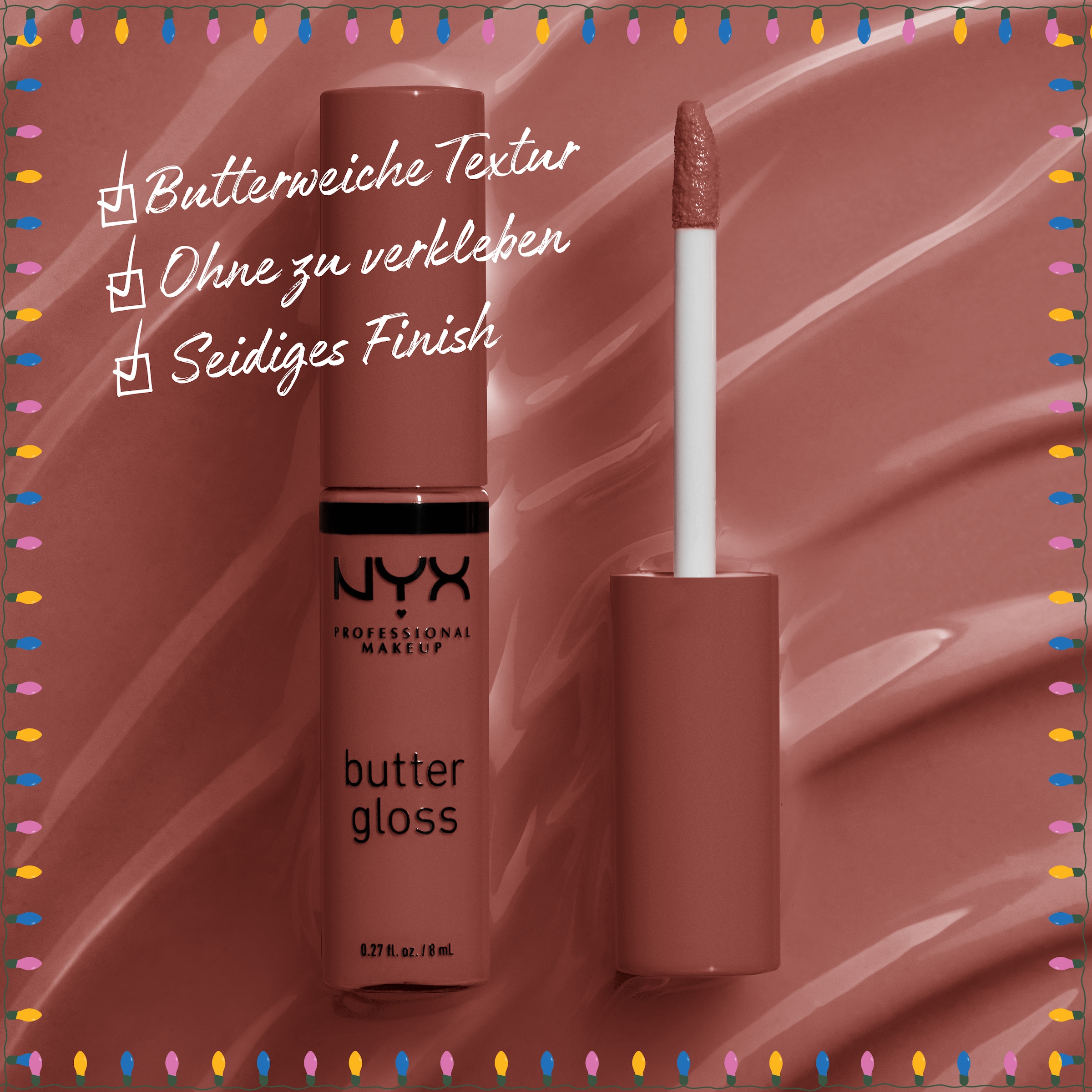 NYX PROFESSIONAL MAKEUP Lipgloss-Set »HOME ALONE BUTTER GLOSS PIZZA VAULT« Butterweiche Textur für geschmeidige, glänzende Lippen
