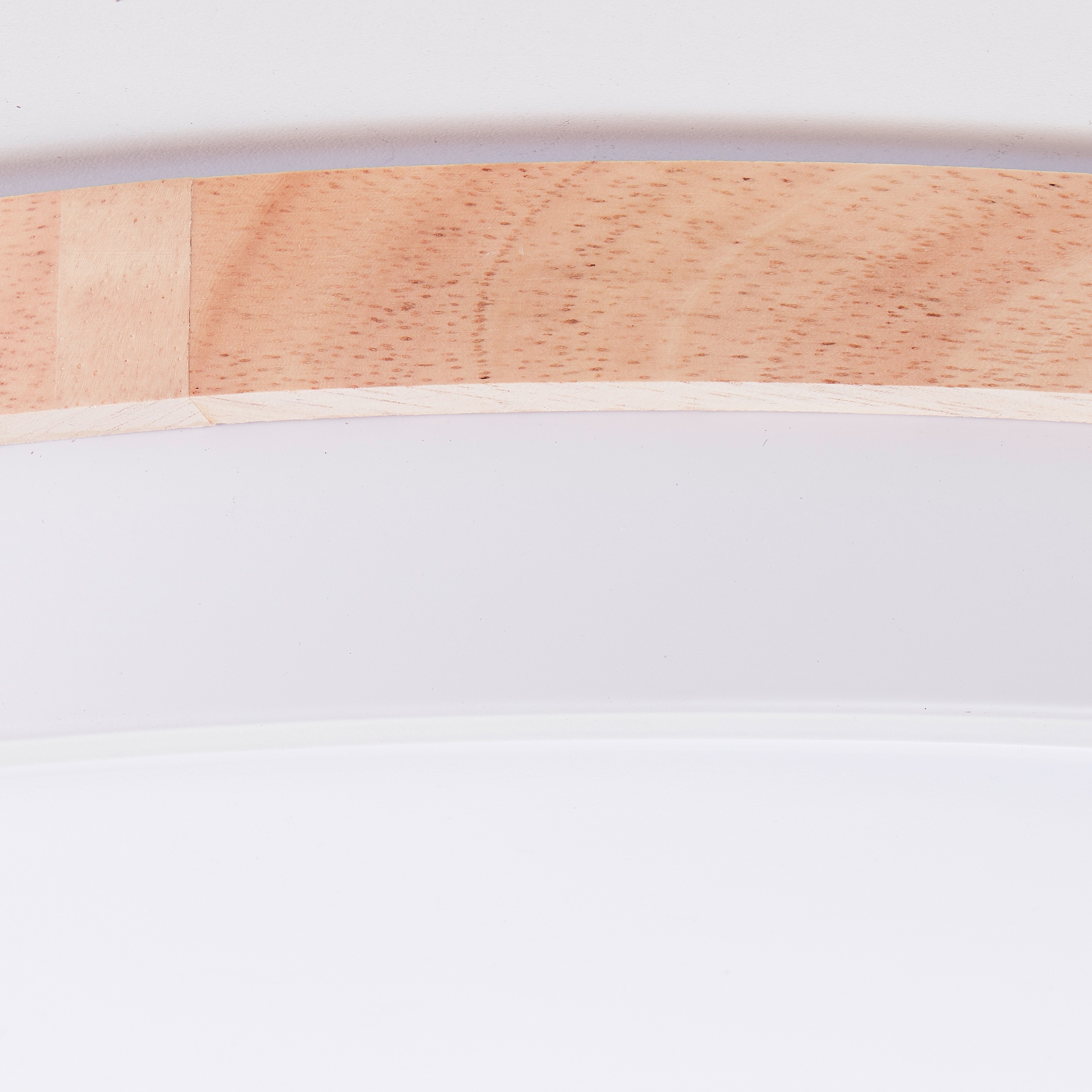 Brilliant LED Deckenleuchte »Baarlo« 1 Stk. warmweiß - kaltweiß Ø 50 cm, 4500 lm, 3000-6500 K, dimmbar, Fernbedienung, Holz/Metall