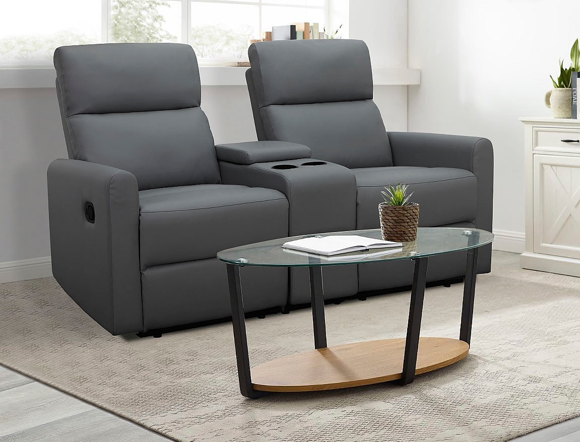 Home affaire 2-Sitzer »Daoulas, 2er-Kinosofa, TV-Sessel, Multimedia-Sofa«, Kinosofa mit Relaxfunktion, Getränkehalter und Stauraum
