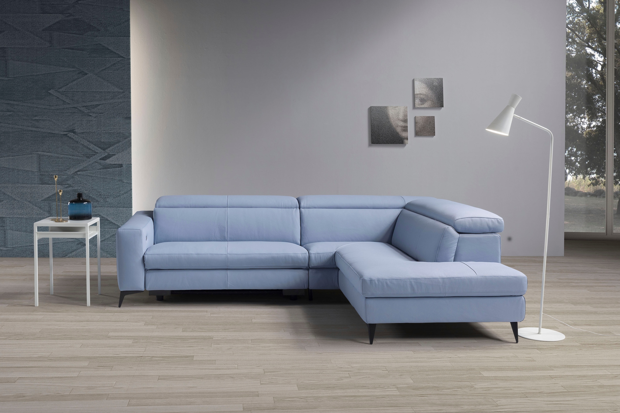 Egoitaliano Ecksofa "Edith, Designsofa mit hohem Sitzkomfort, L-Form", inkl günstig online kaufen