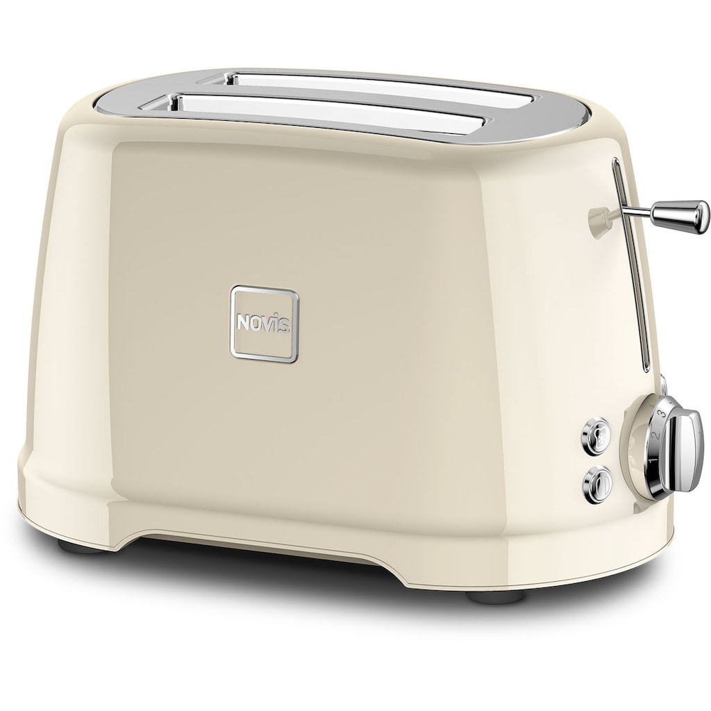 NOVIS Toaster »T2 creme«, 2 kurze Schlitze, 900 W