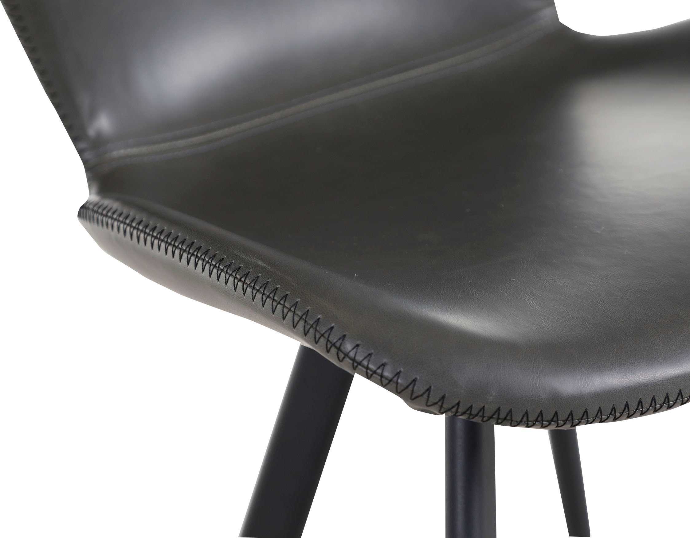 Gutmann Factory Esszimmerstuhl »Chill«, (Set), 2 St., Kunstleder, mit markanter Zick-Zack-Naht