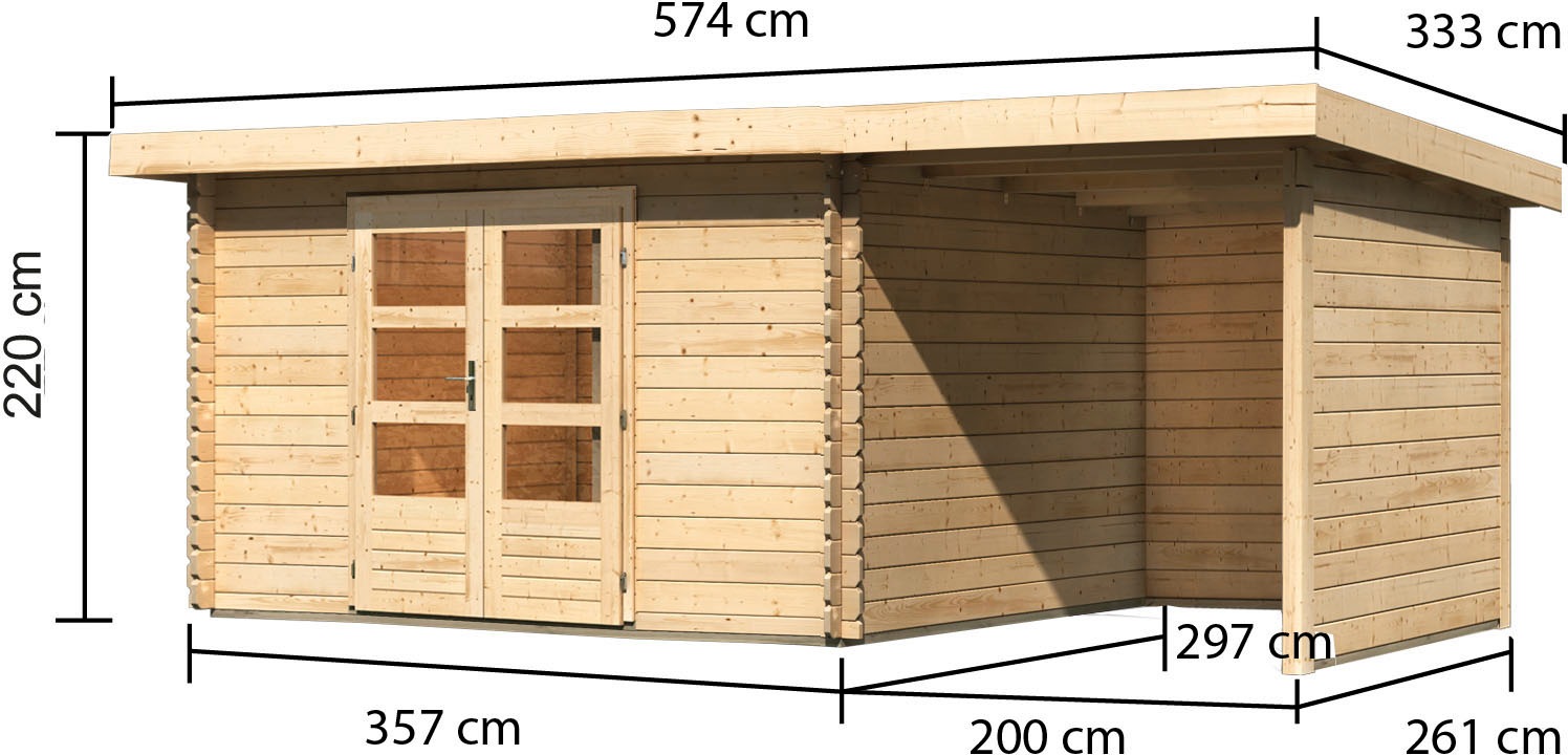 Karibu Gartenhaus »Bastrup 7«, (Set)