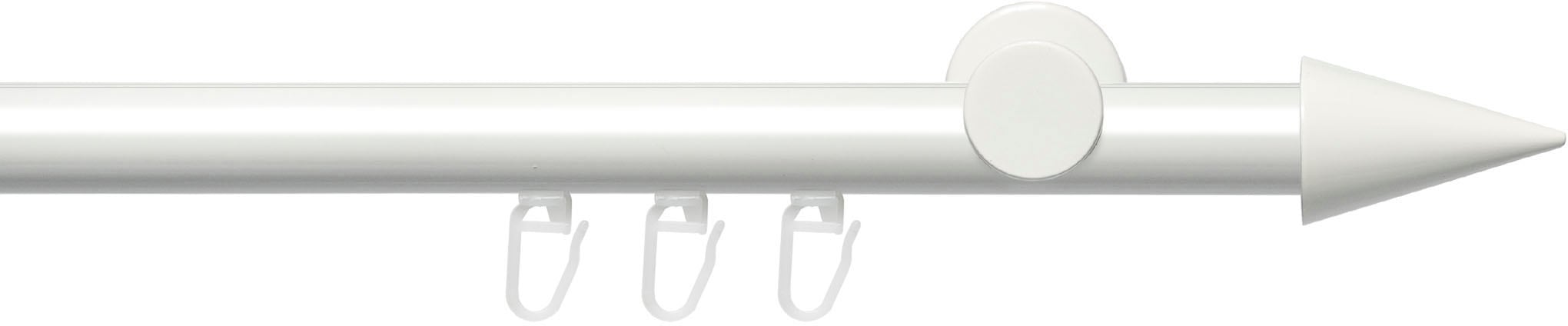 Liedeco Gardinenstange »Innenlaufgarnitur 20 mm Power Spitze«, 1 läufig-läu günstig online kaufen