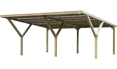 weka Doppelcarport, Holz, 276 cm, braun kaufen
